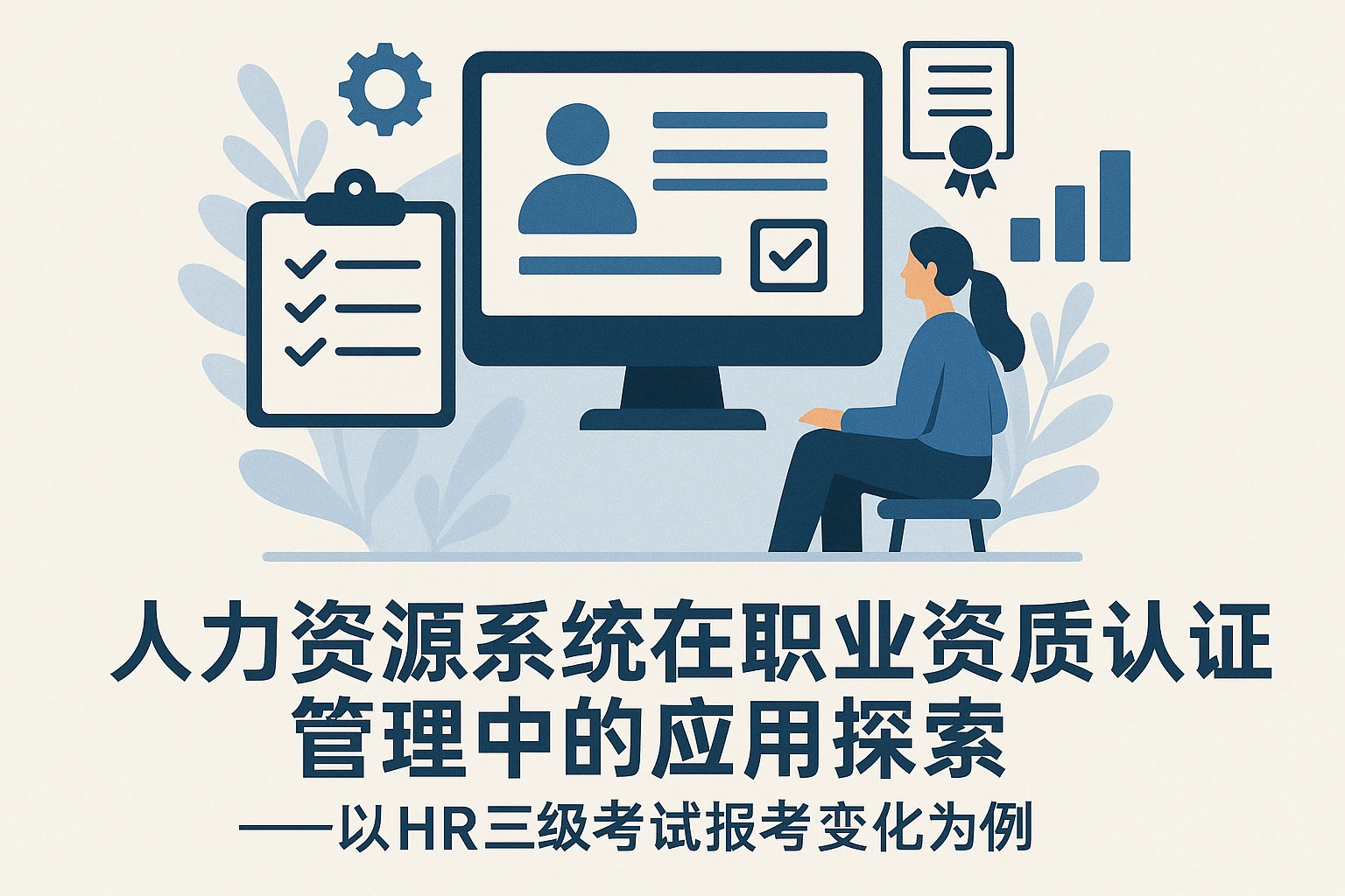 人力资源系统在职业资质认证管理中的应用探索——以HR三级考试报考变化为例
