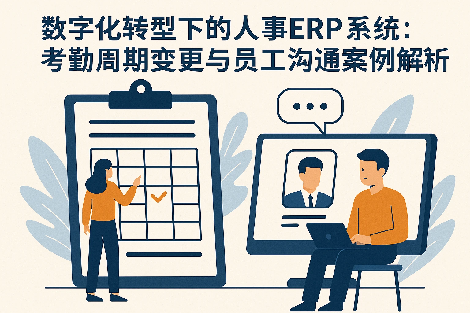 数字化转型下的人事ERP系统：考勤周期变更与员工沟通案例解析