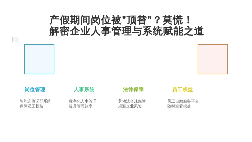 产假期间岗位被“顶替”？莫慌！解密企业人事管理与系统赋能之道