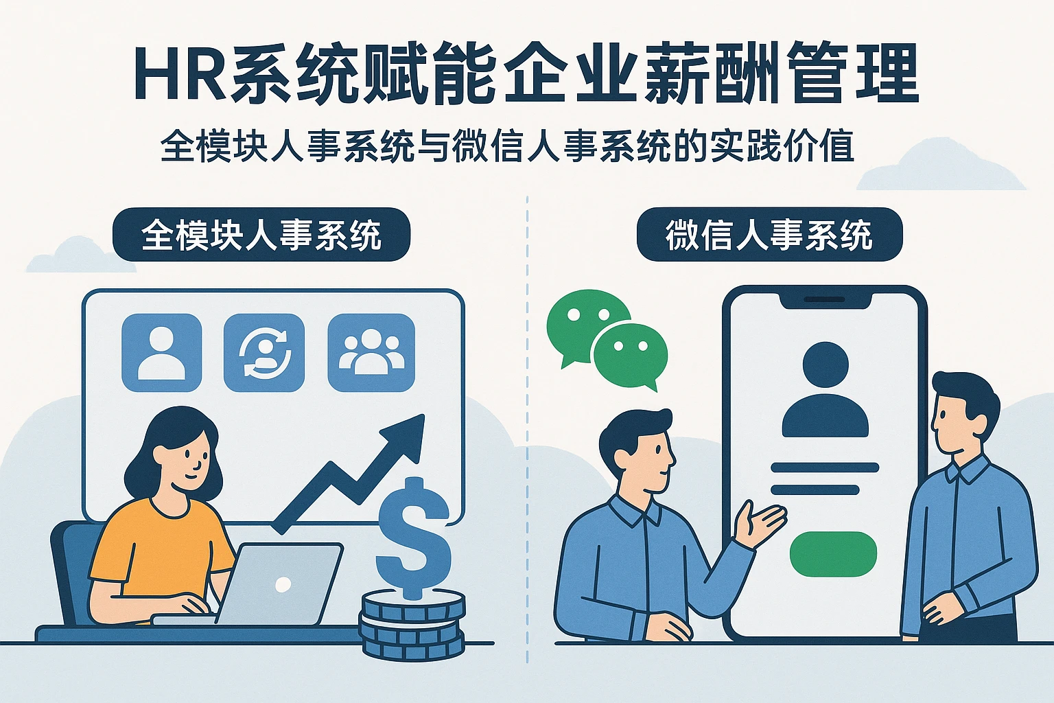 HR系统赋能企业薪酬管理：全模块人事系统与微信人事系统的实践价值