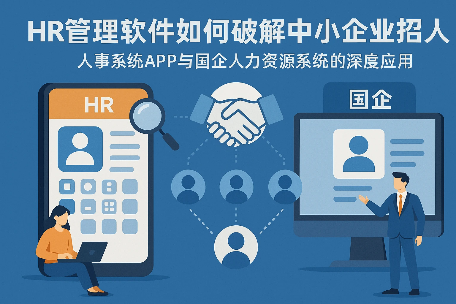 HR管理软件如何破解中小企业招人难题——人事系统APP与国企人力资源系统的深度应用