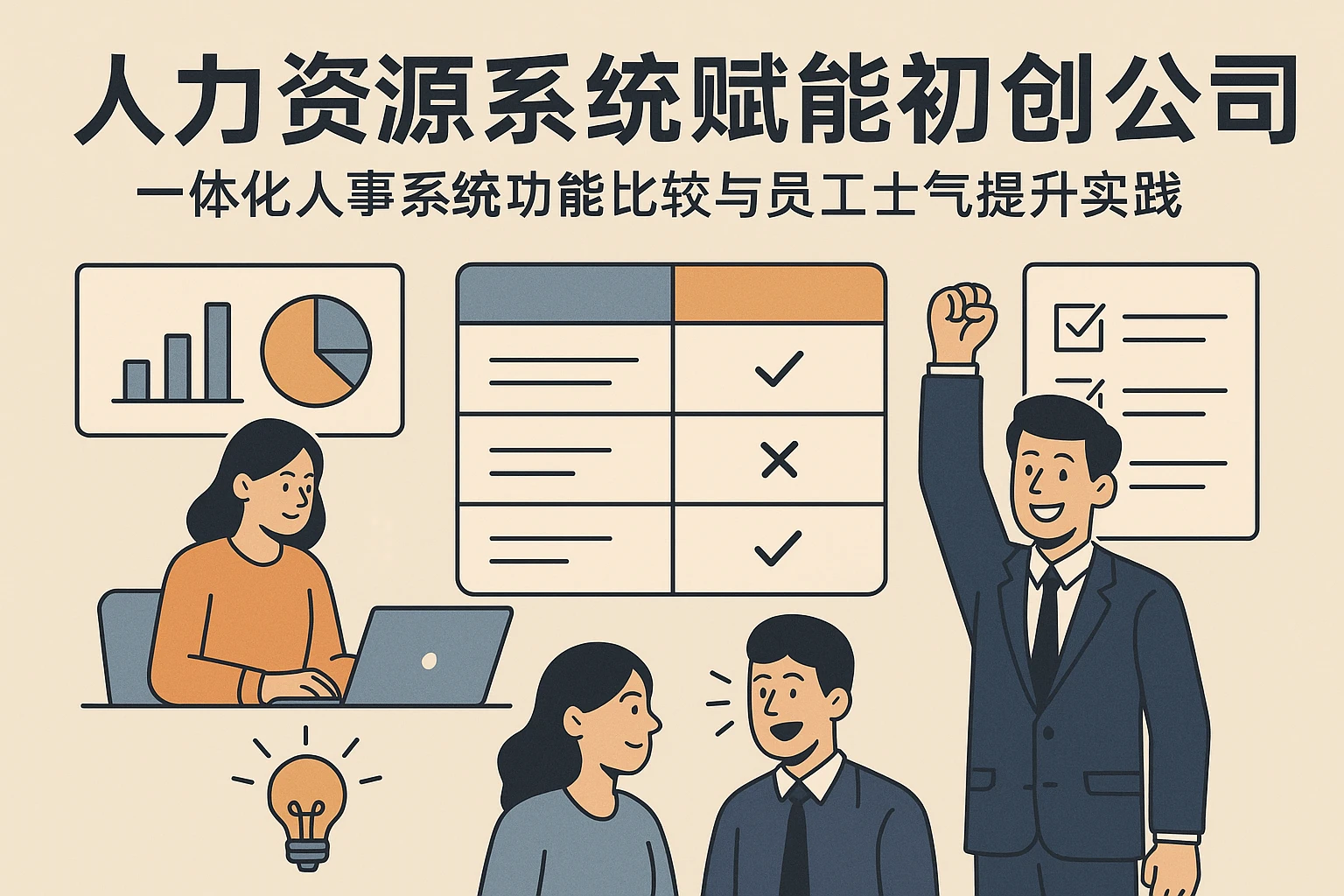 人力资源系统赋能初创公司：一体化人事系统功能比较与员工士气提升实践