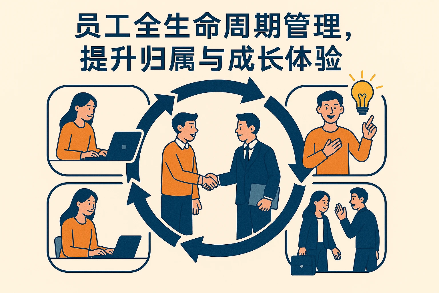 员工全生命周期管理，提升归属与成长体验