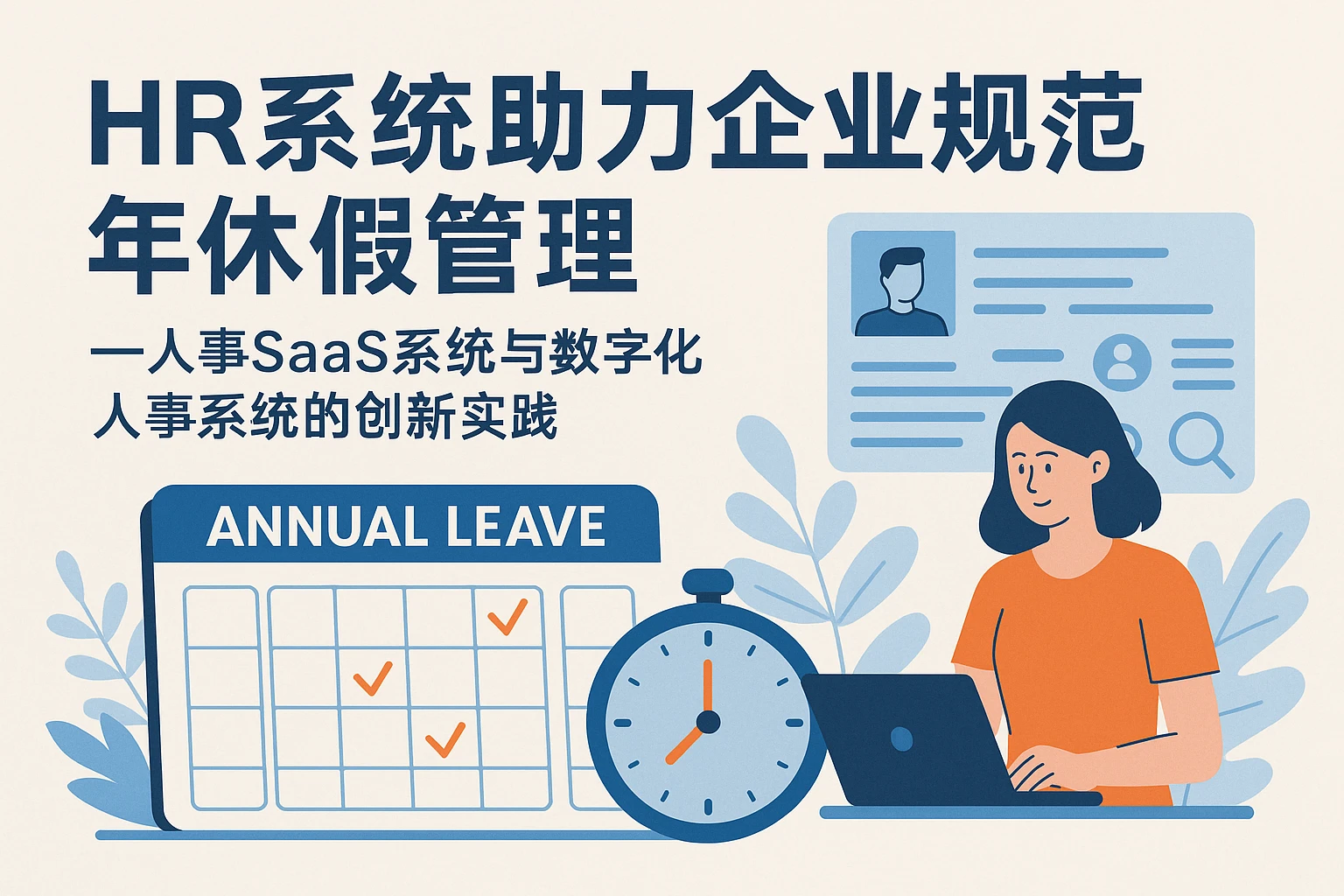 HR系统助力企业规范年休假管理——人事SaaS系统与数字化人事系统的创新实践