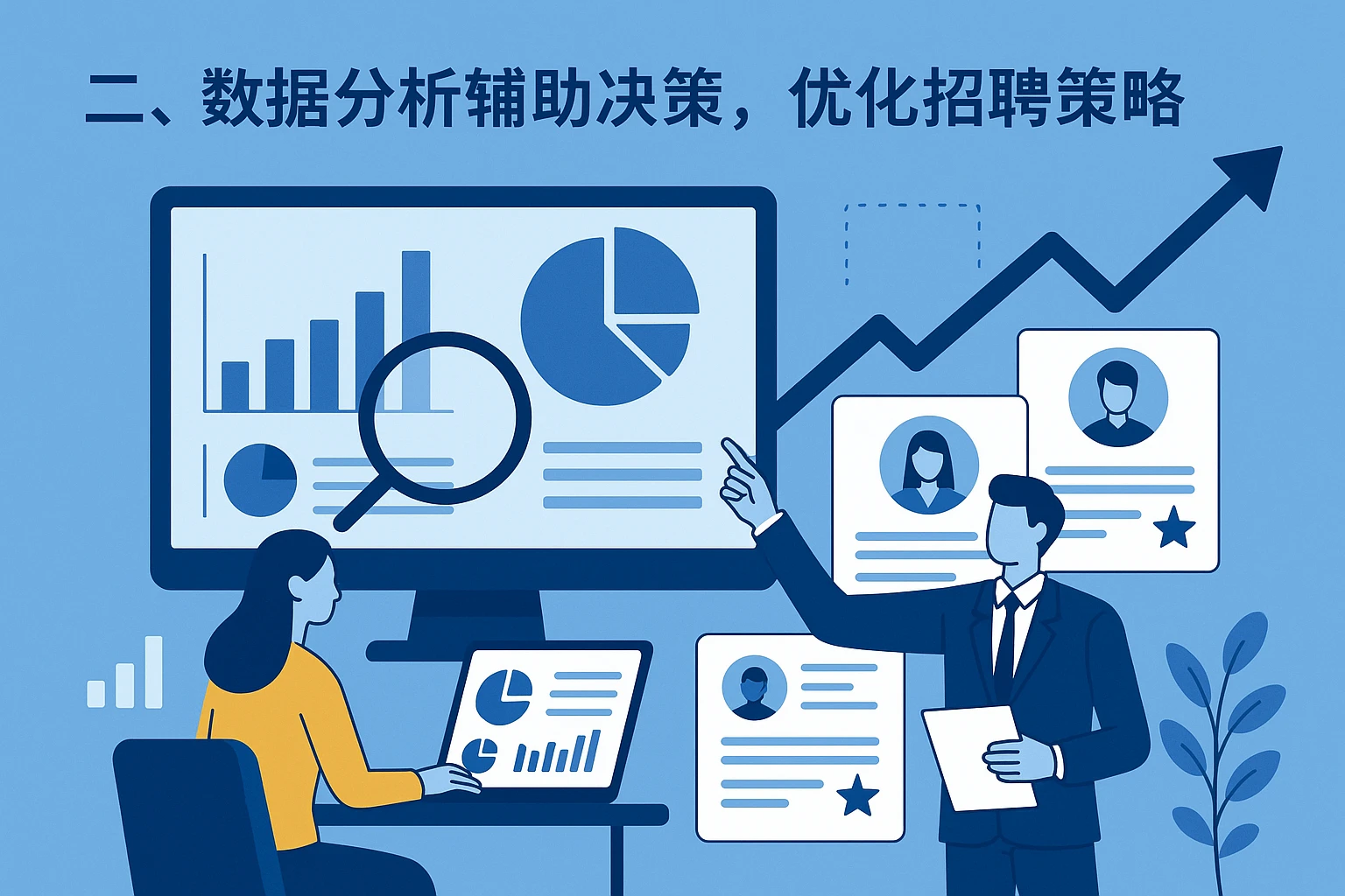 二、数据分析辅助决策，优化招聘策略