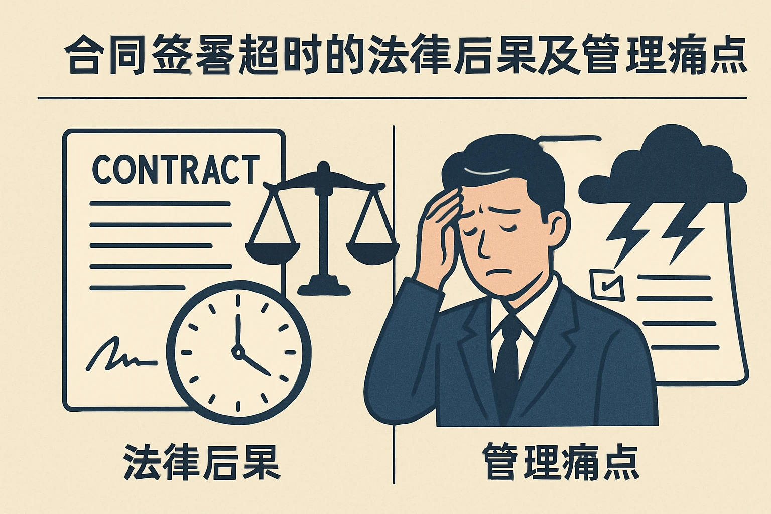 合同签署超时的法律后果及管理痛点