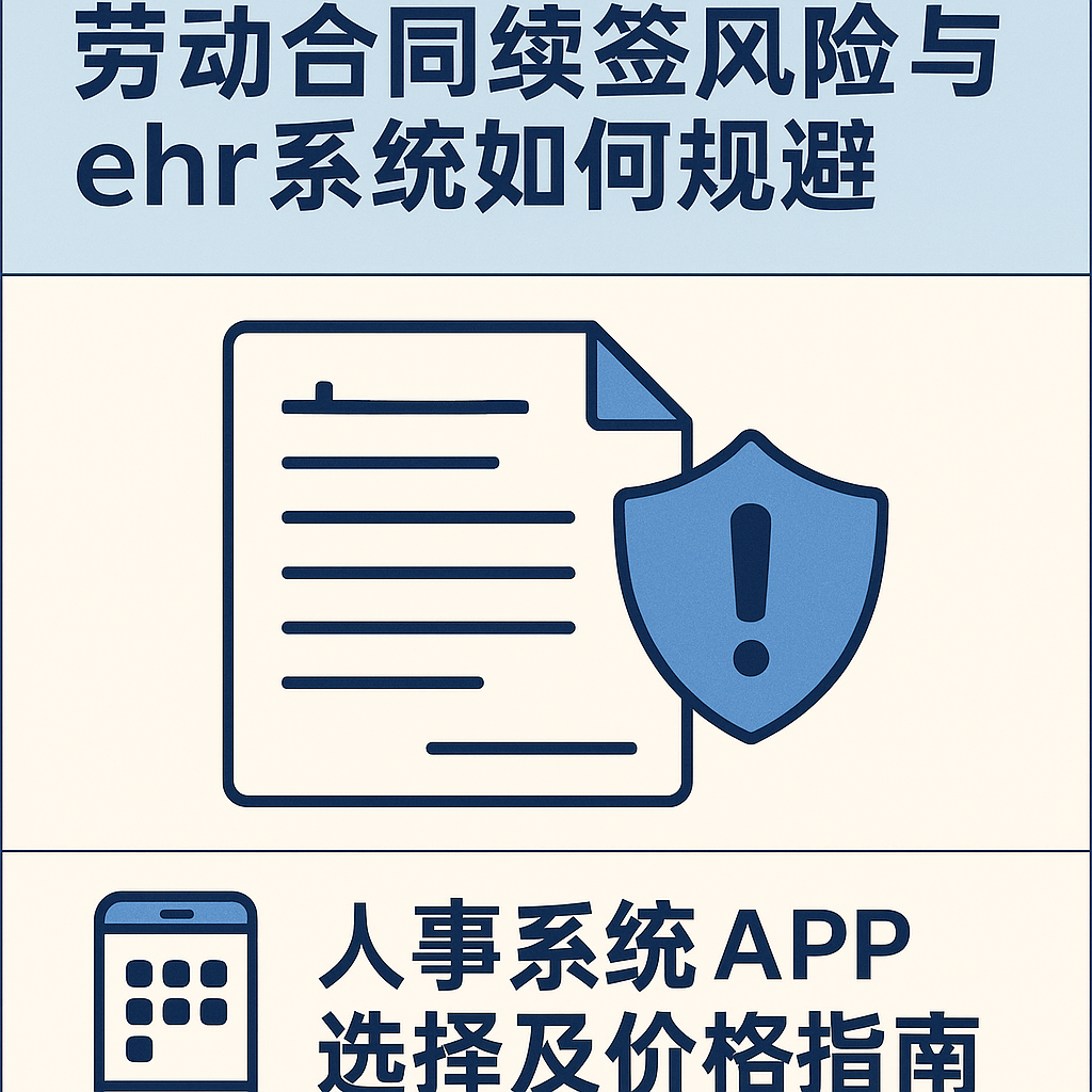 HR必看：劳动合同续签风险与ehr系统如何规避——附人事系统APP选择及价格指南
