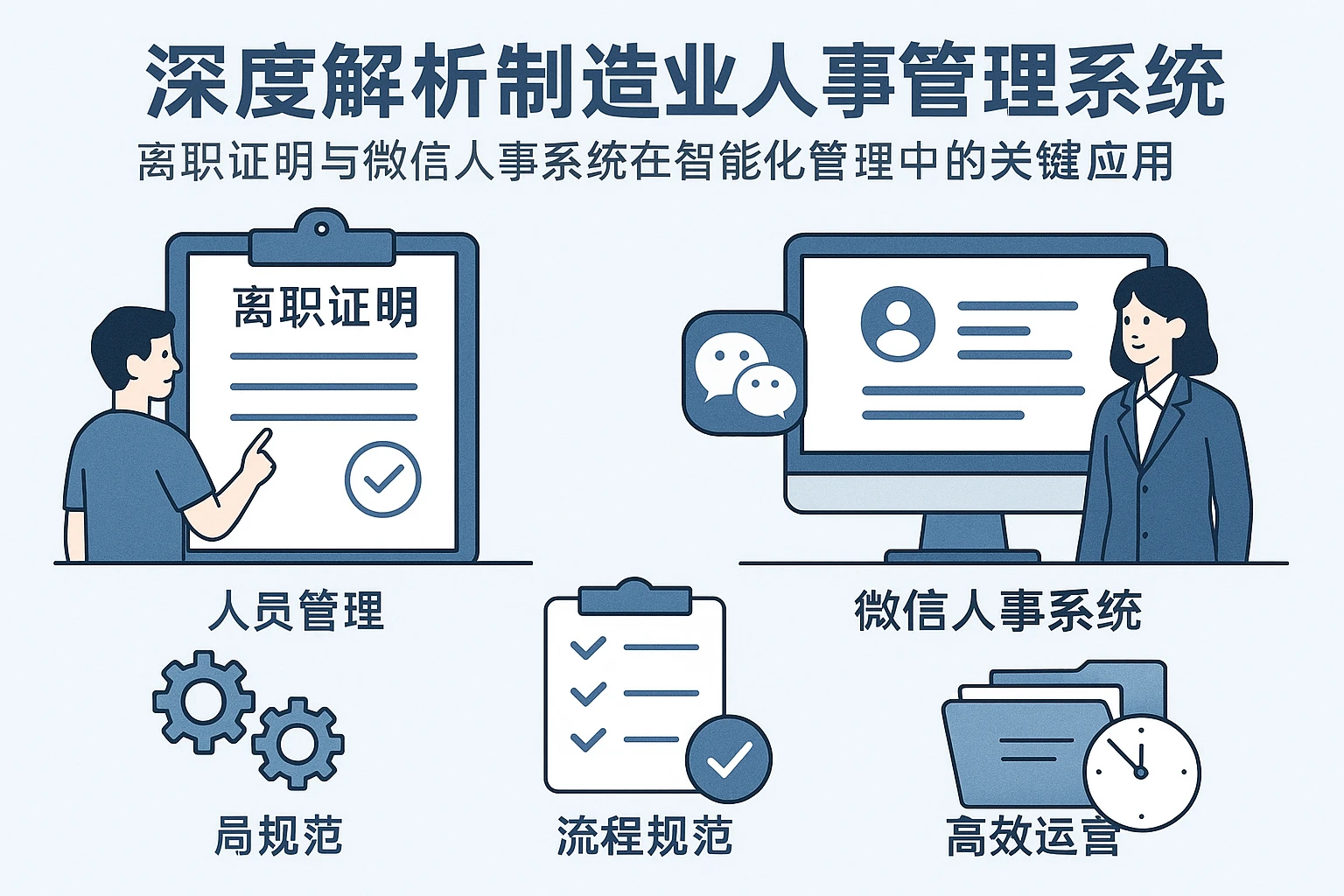 深度解析制造业人事管理系统：离职证明与微信人事系统在智能化管理中的关键应用
