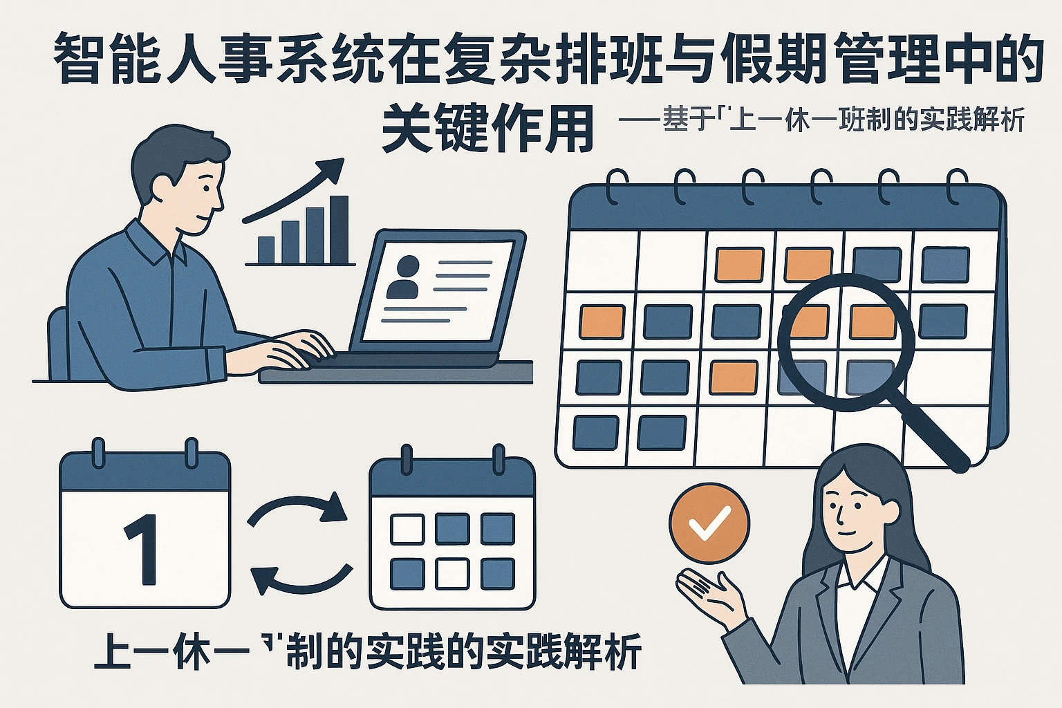 智能人事系统在复杂排班与假期管理中的关键作用——基于“上一休一”班制的实践解析