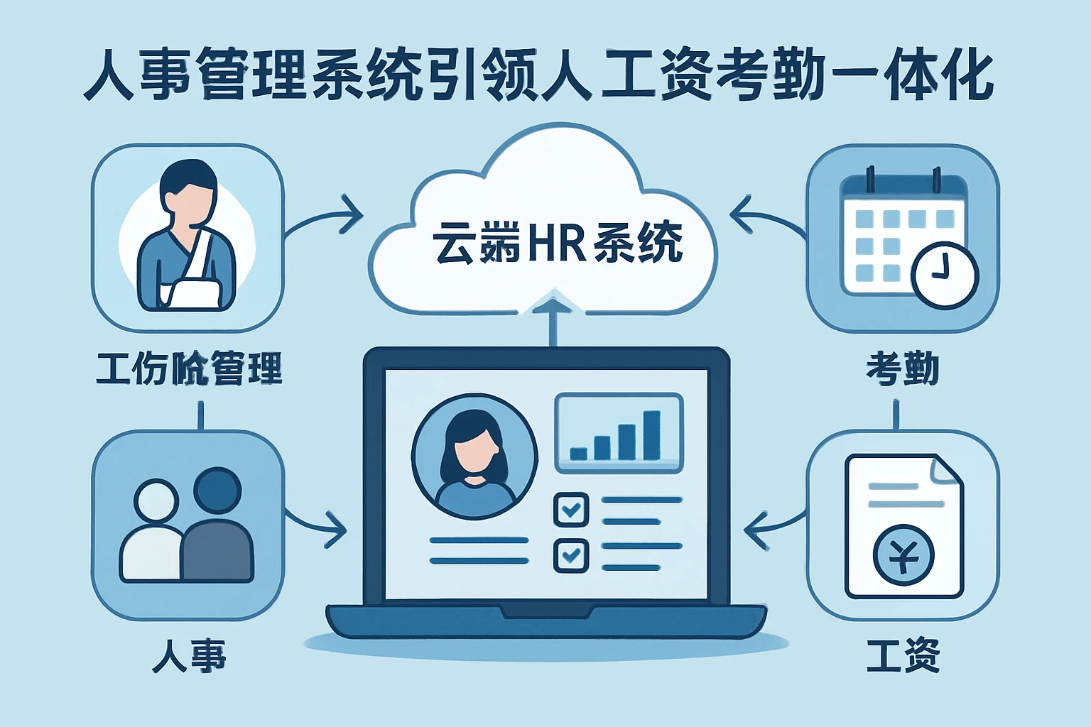 人事管理系统引领人事工资考勤一体化：工伤险管理与云端HR系统的深度融合