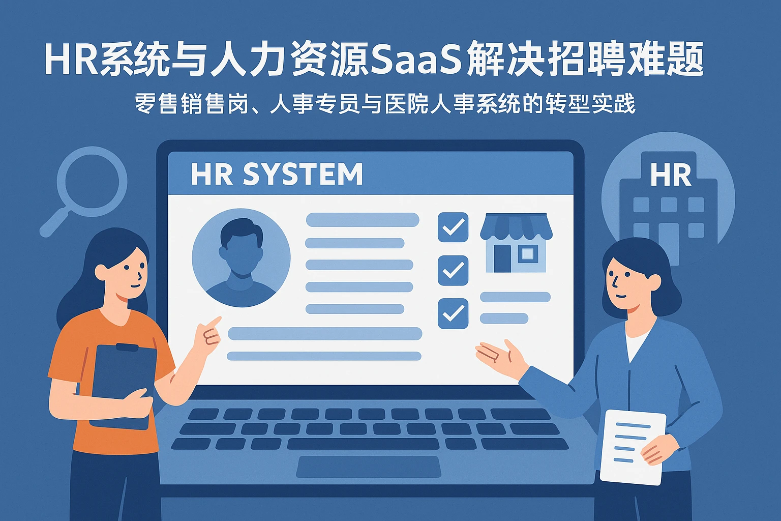 HR系统与人力资源SaaS解决招聘难题——零售销售岗、人事专员与医院人事系统的转型实践