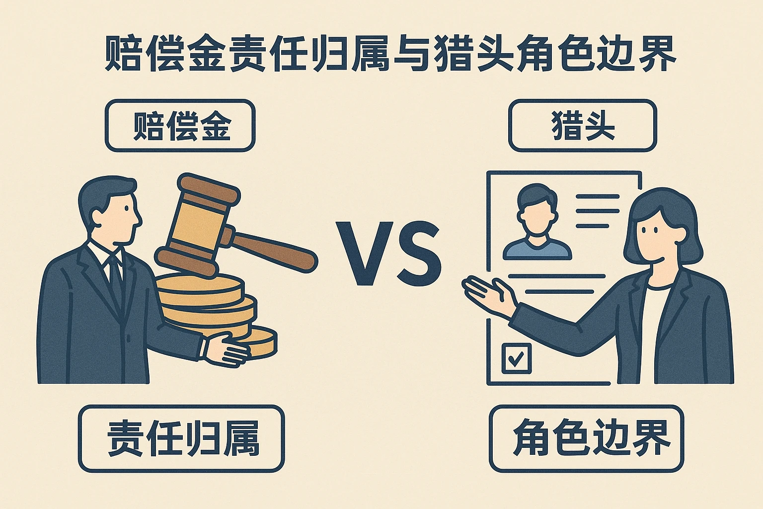 赔偿金责任归属与猎头角色边界