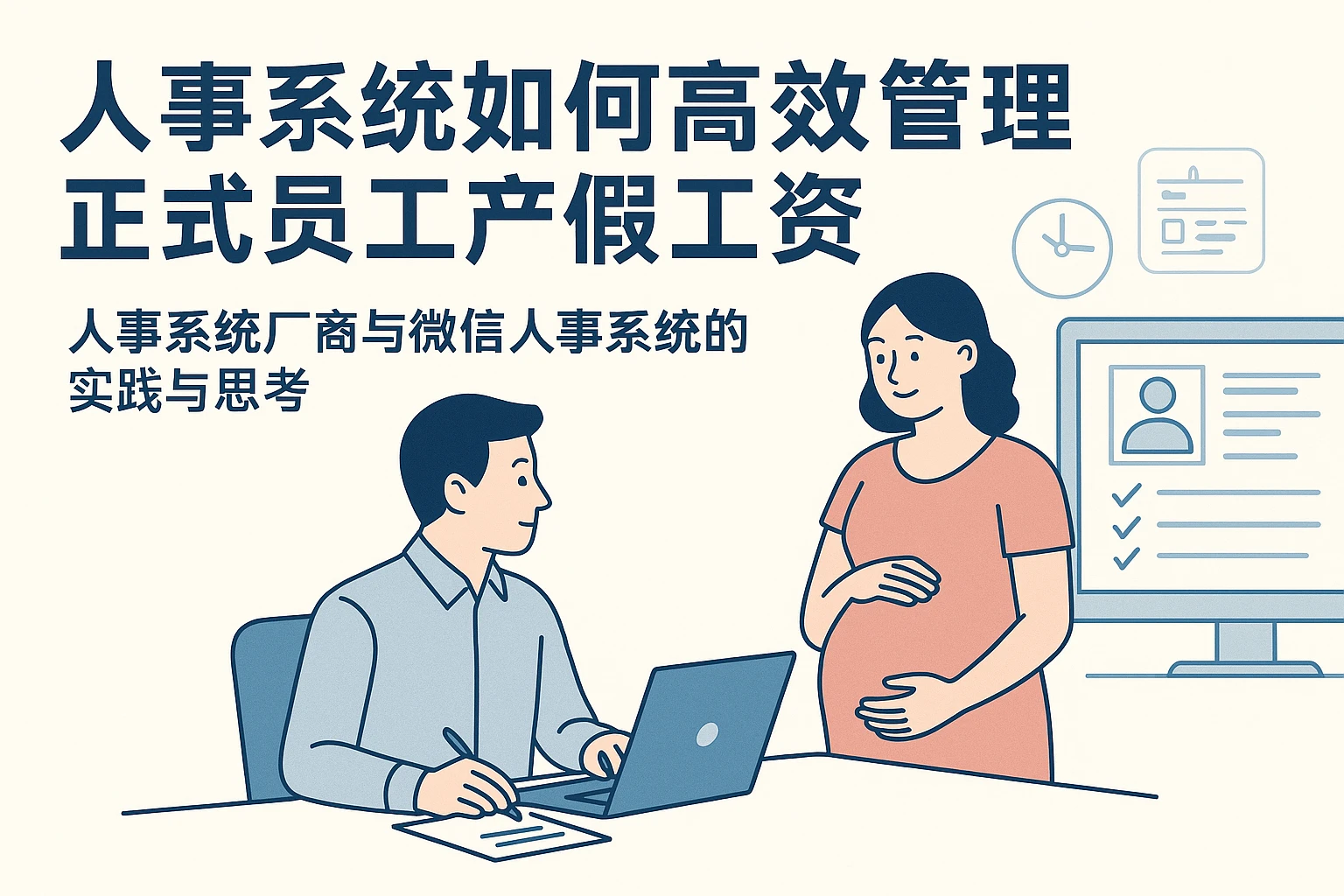 人事系统如何高效管理正式员工产假工资 —— 人事系统厂商与微信人事系统的实践与思考
