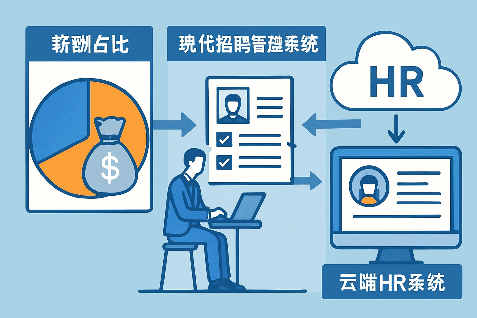 人事系统视角下，企业薪酬占比与现代招聘管理系统、云端HR系统的协同优化
