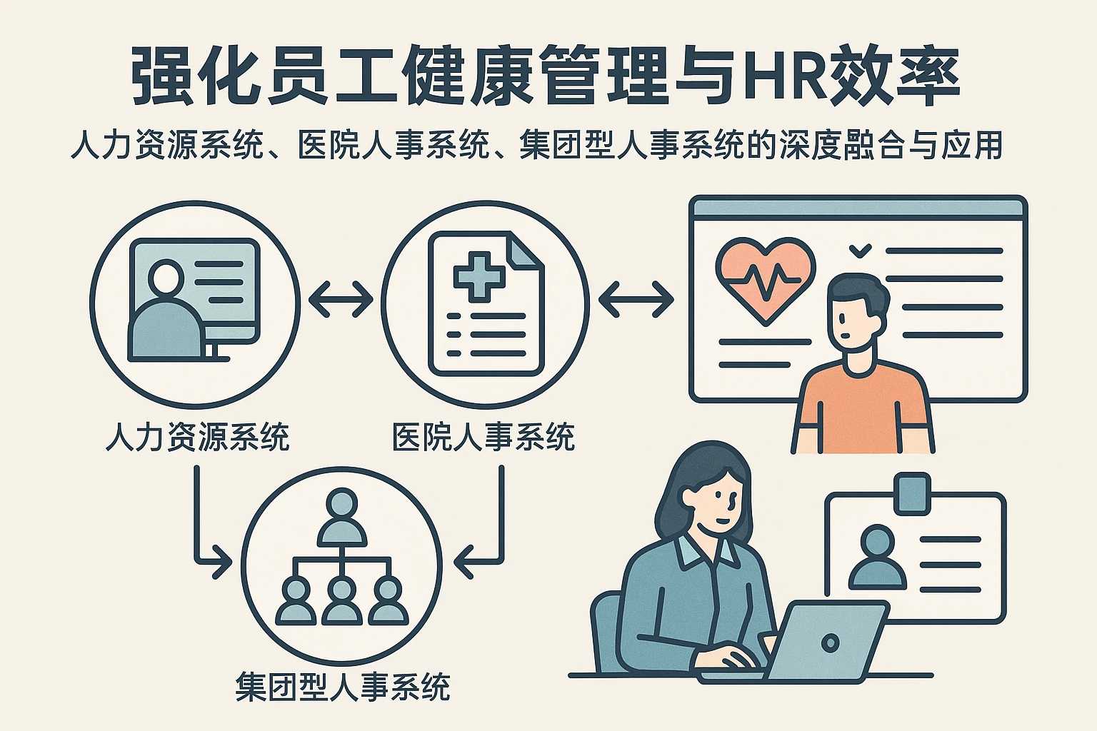 强化员工健康管理与HR效率：人力资源系统、医院人事系统、集团型人事系统的深度融合与应用
