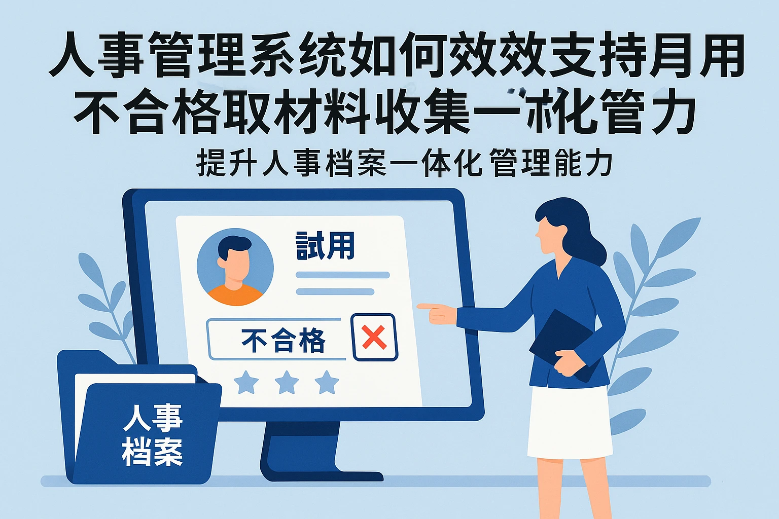 人事管理系统如何高效支持员工试用期不合格材料收集——提升人事档案一体化管理能力