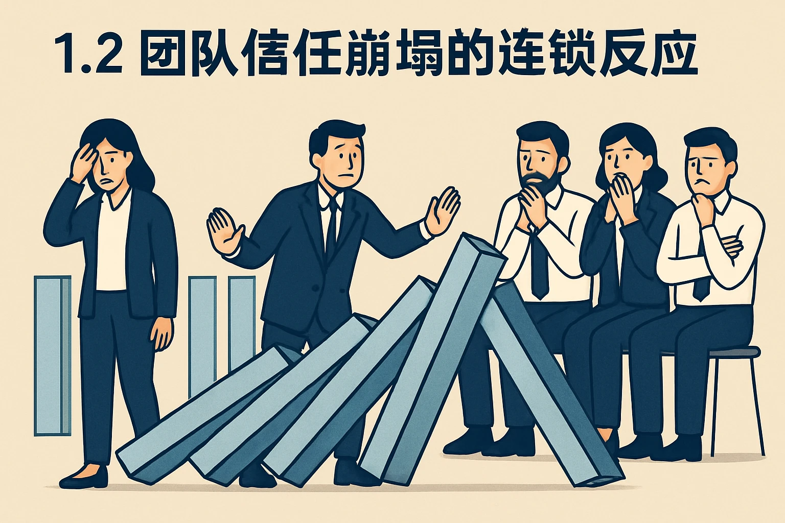 1.2 团队信任崩塌的连锁反应