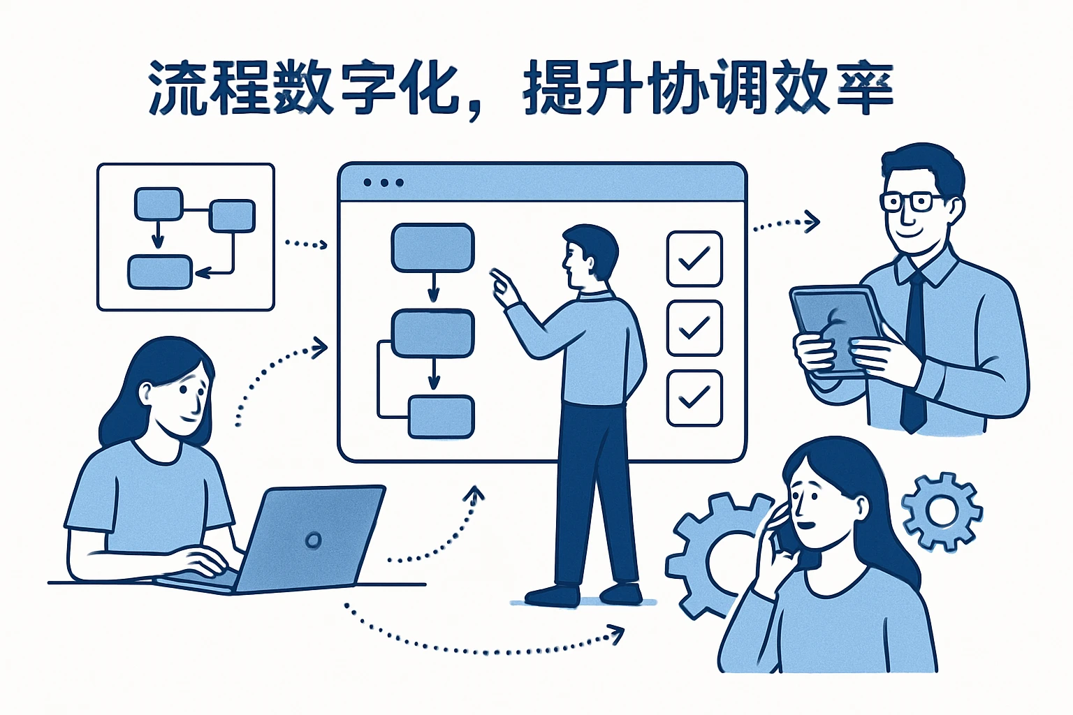 流程数字化，提升协调效率