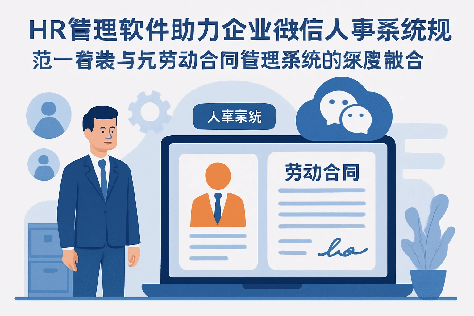 HR管理软件助力企业微信人事系统规范：统一着装与劳动合同管理系统的深度融合