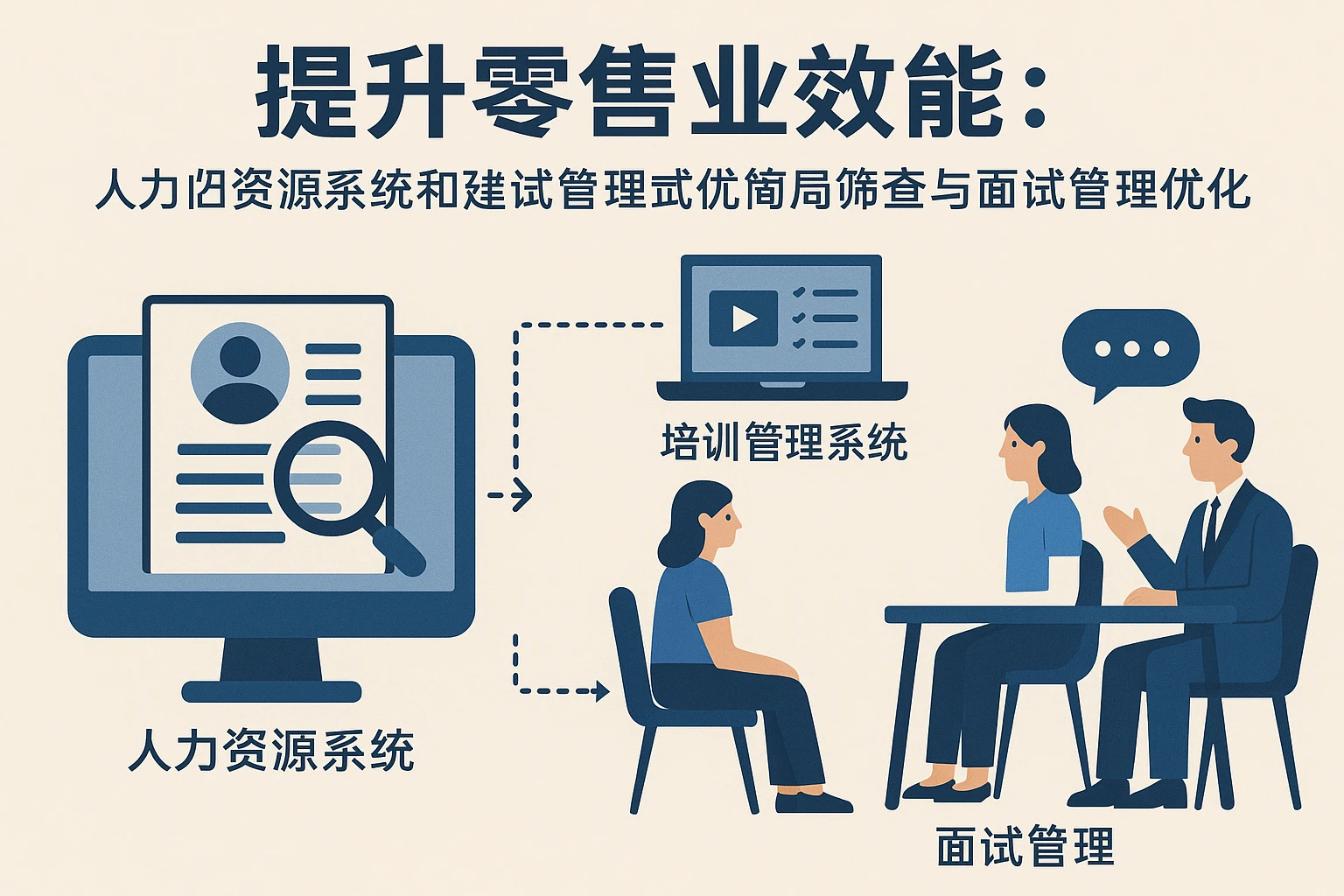 提升零售业效能：基于人力资源系统和培训管理系统的简历筛选与面试管理优化