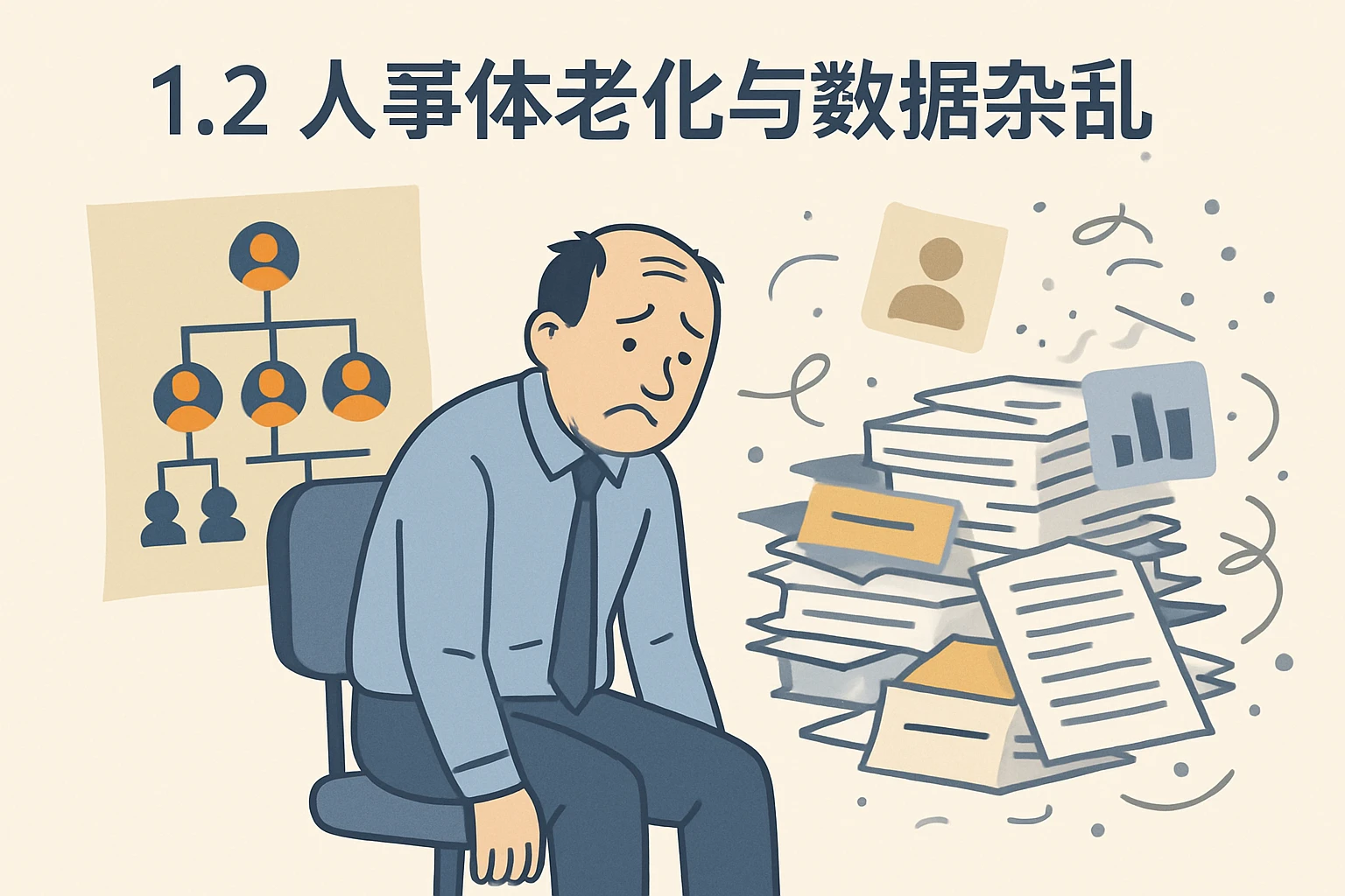 1.2 人事体系老化与数据杂乱