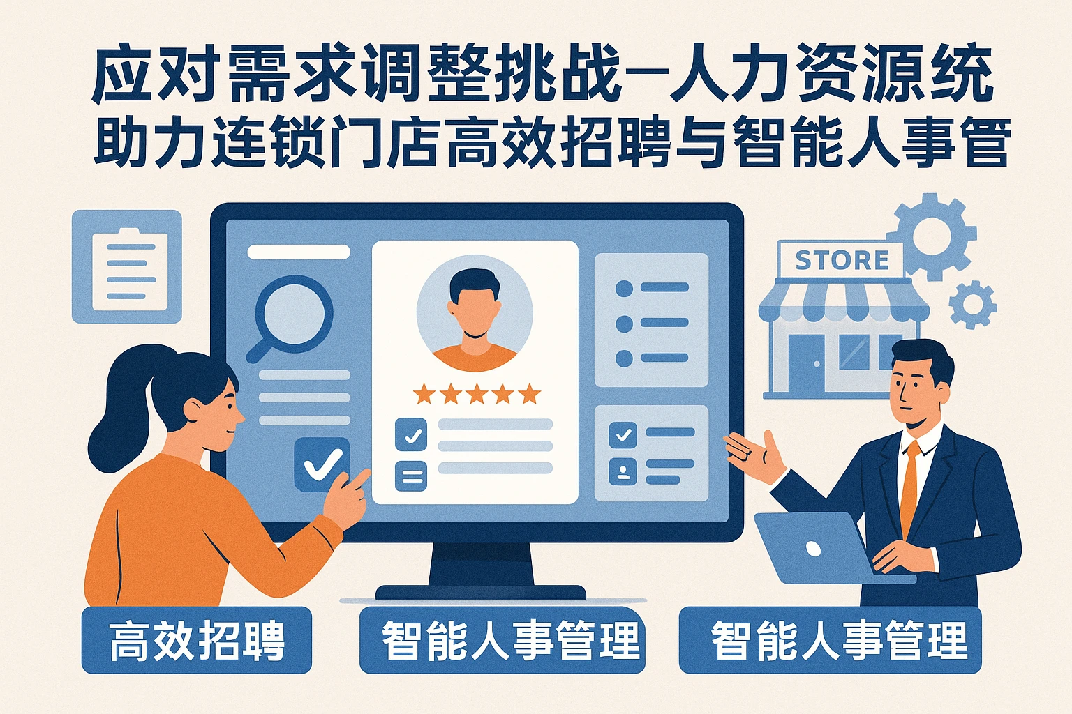 应对需求调整挑战——人力资源系统助力连锁门店高效招聘与智能人事管理