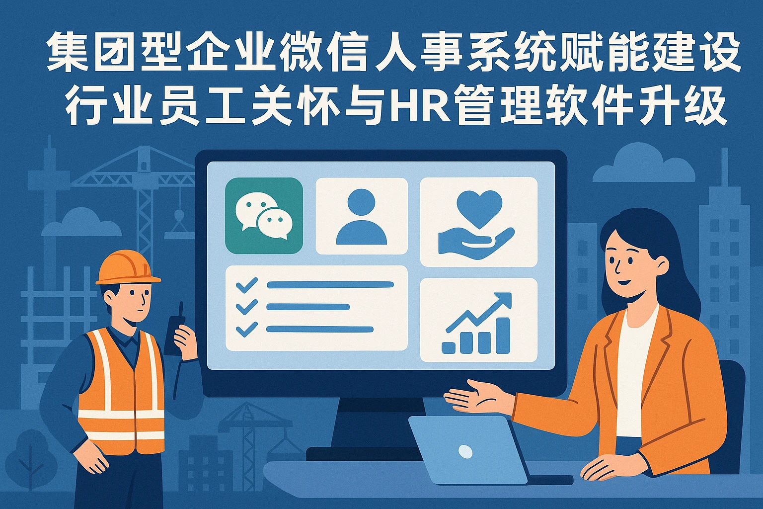 集团型企业微信人事系统赋能建筑行业员工关怀与HR管理软件升级