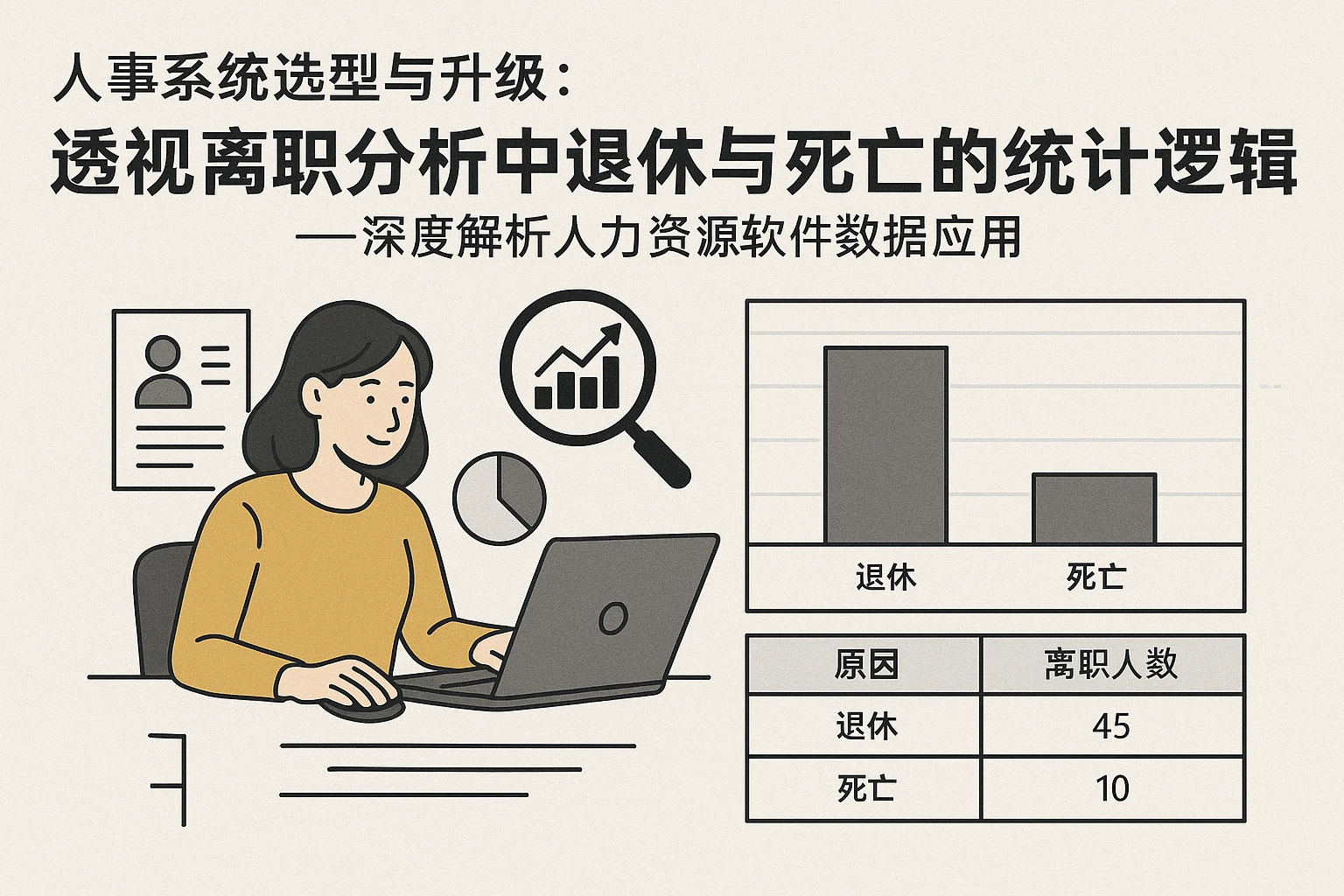 人事系统选型与升级：透视离职分析中退休与死亡的统计逻辑 —— 深度解析人力资源软件数据应用