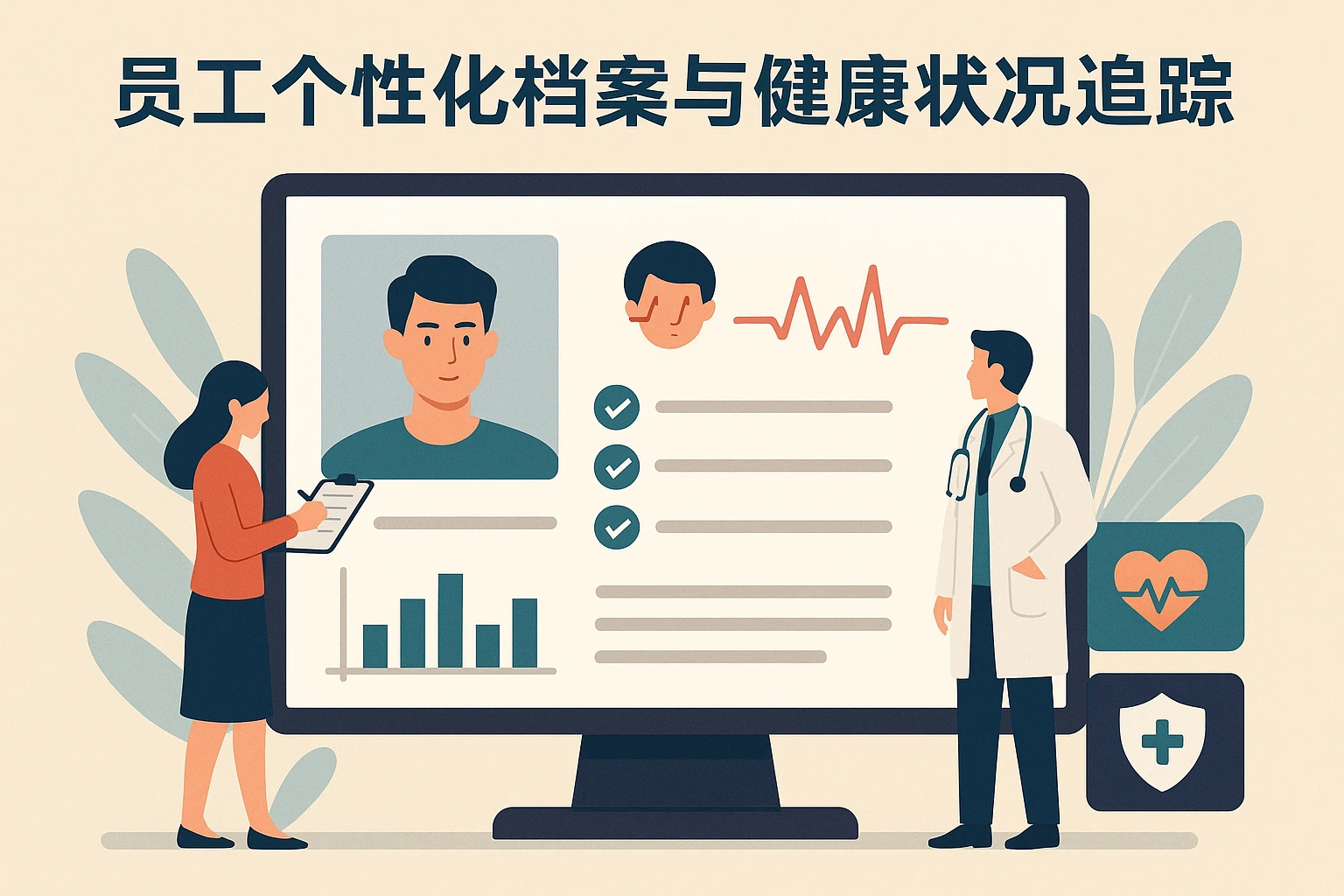 1. 员工个性化档案与健康状况追踪