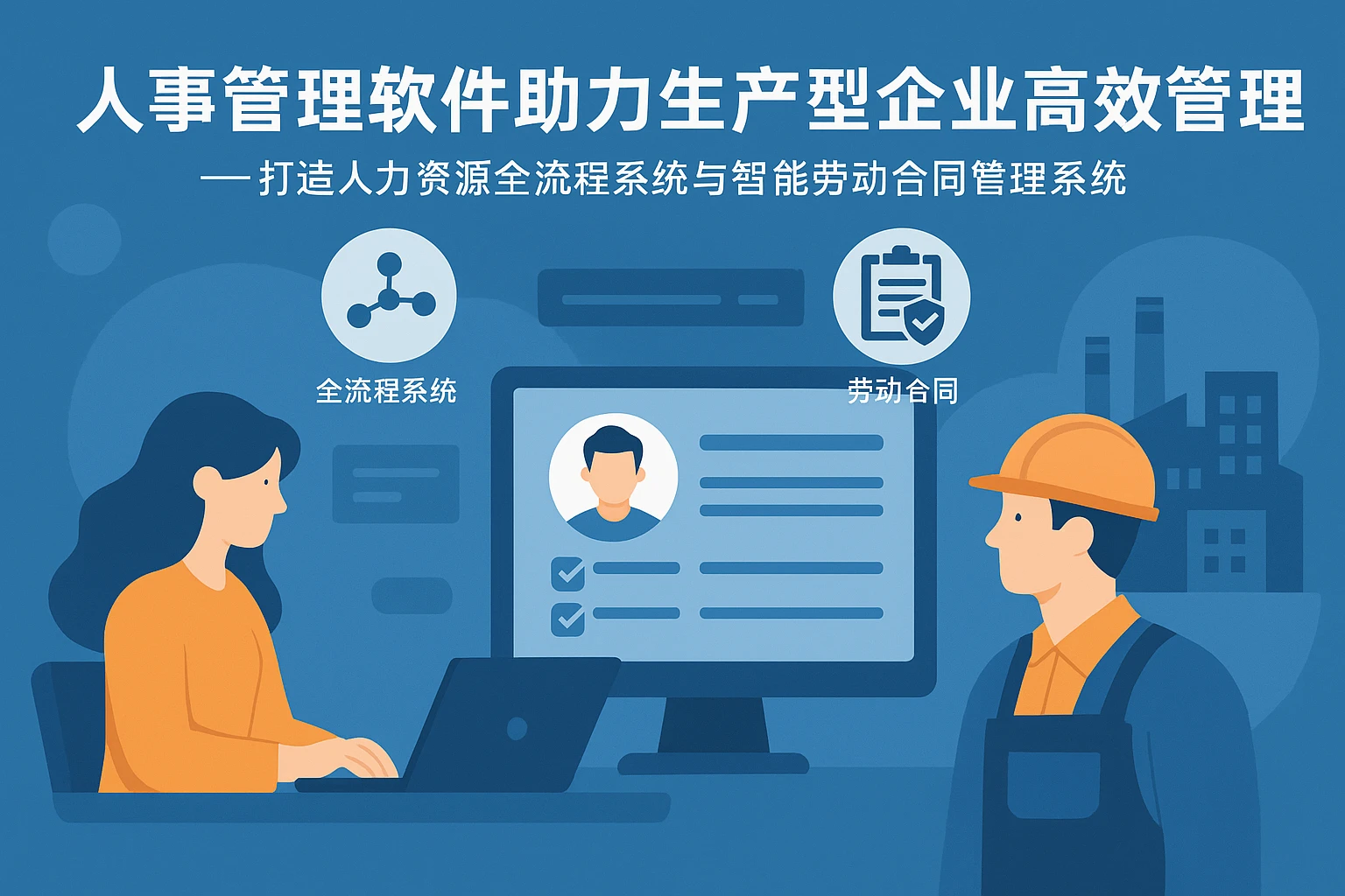 人事管理软件助力生产型企业高效管理——打造人力资源全流程系统与智能劳动合同管理系统