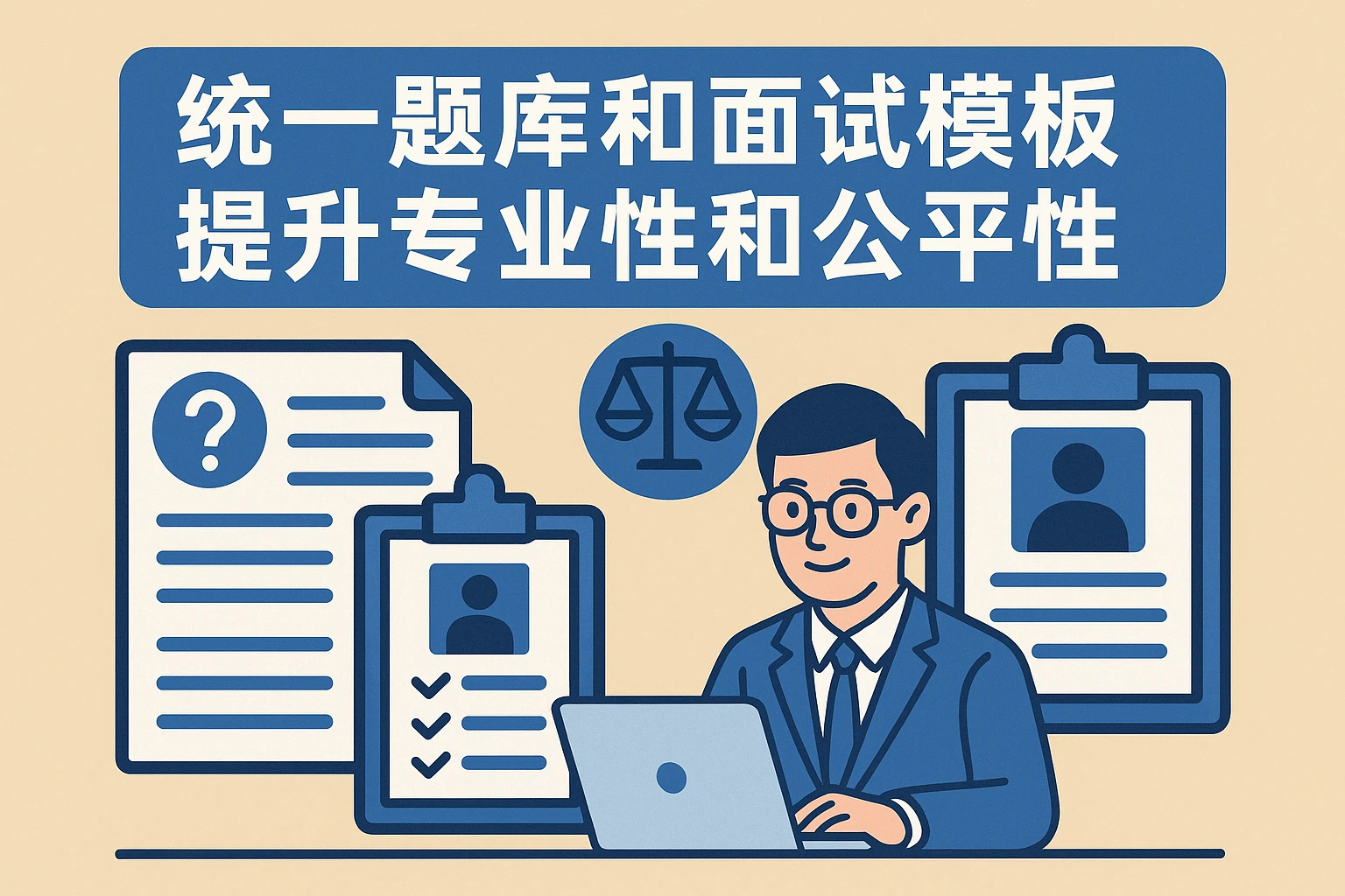 统一题库和面试模板,提升专业性和公平性