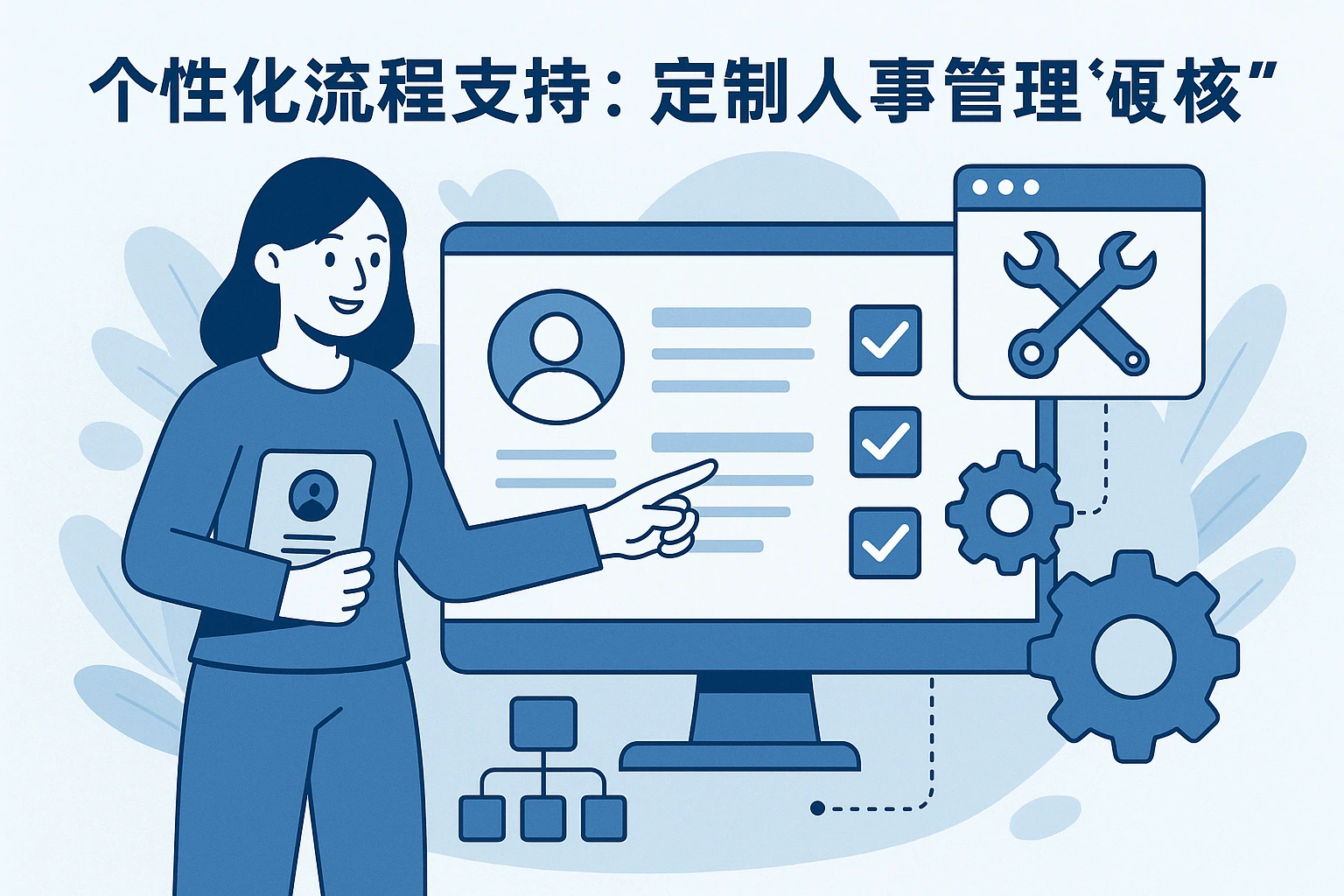 个性化流程支持：定制人事管理“硬核功能”