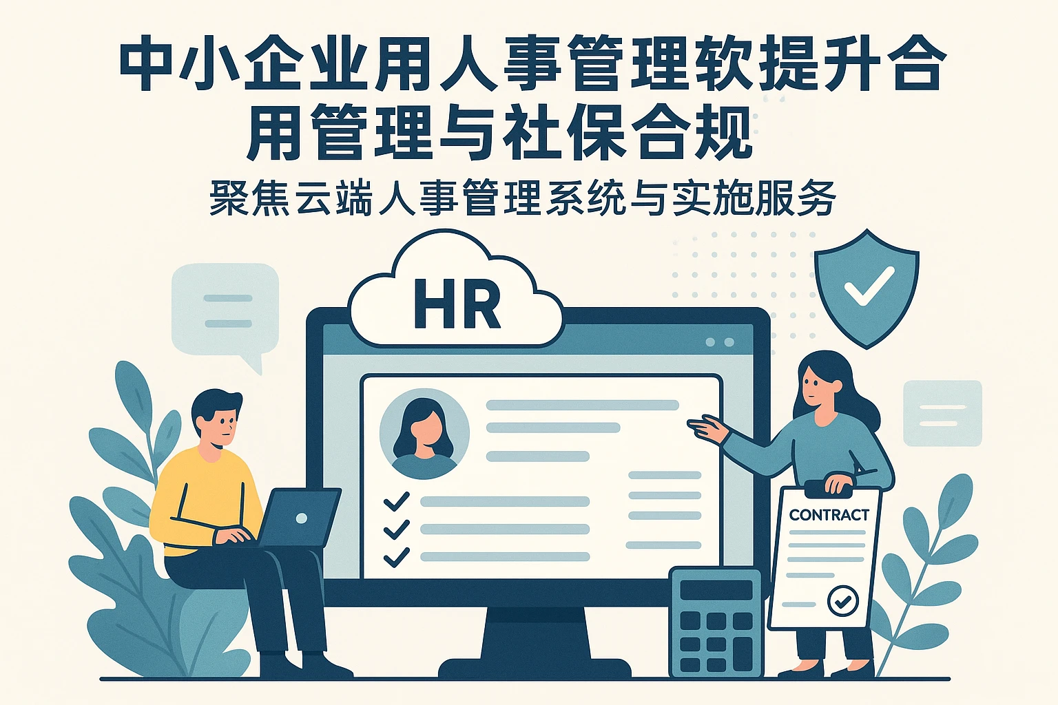 中小企业用人事管理软件提升合同管理与社保合规——聚焦云端人事管理系统与实施服务