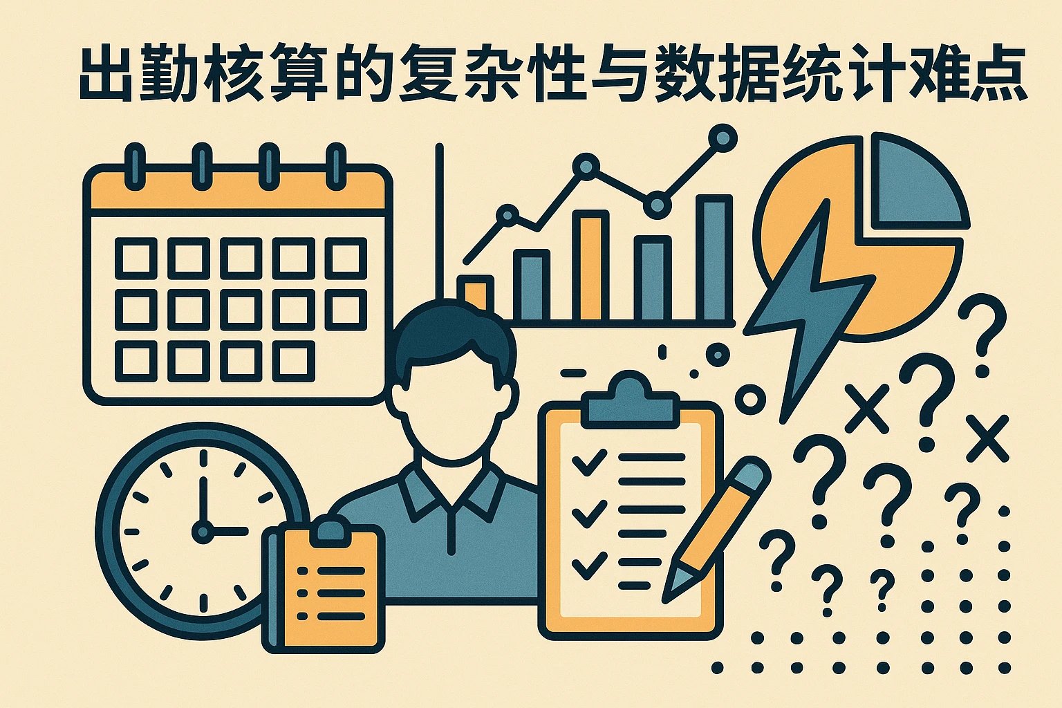 出勤核算的复杂性与数据统计难点