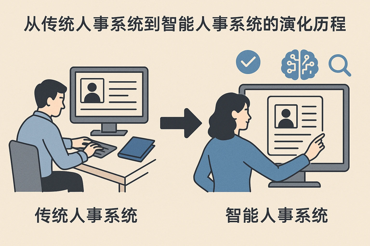 从传统人事系统到智能人事系统的演化历程