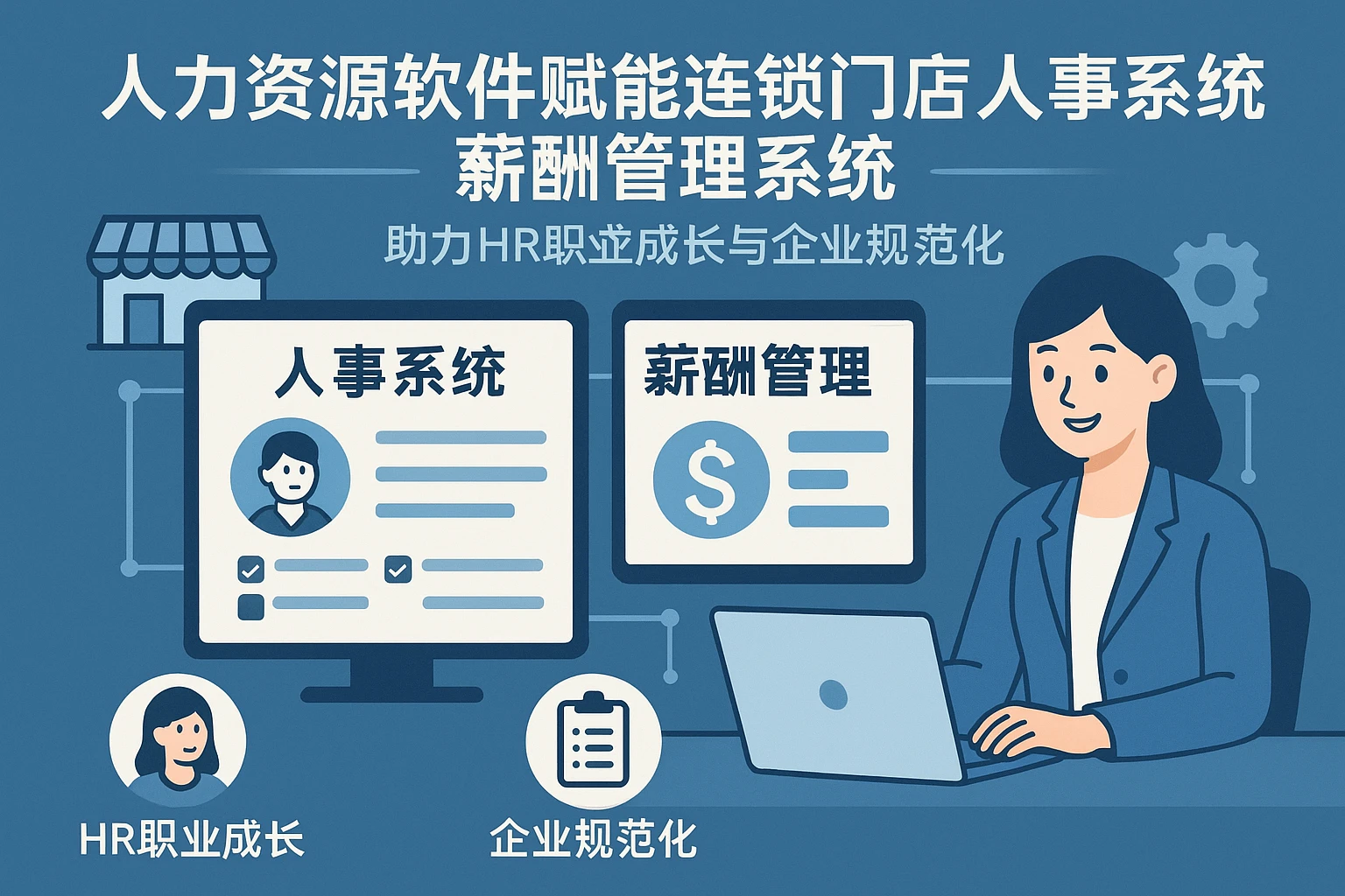 人力资源软件赋能连锁门店人事系统与薪酬管理系统，助力HR职业成长与企业规范化