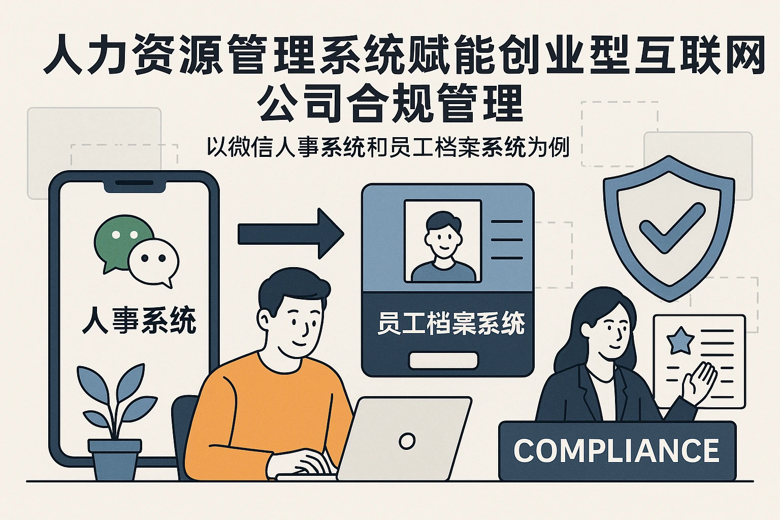 人力资源管理系统赋能创业型互联网公司合规管理：以微信人事系统和员工档案系统为例