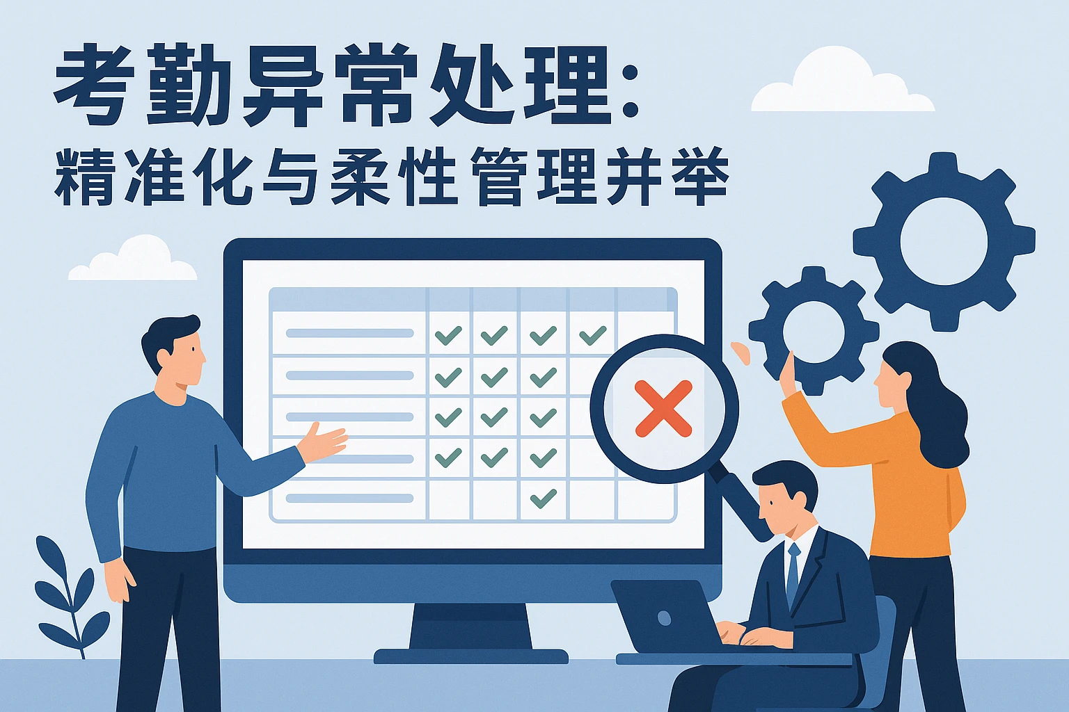 考勤异常处理：精准化与柔性管理并举