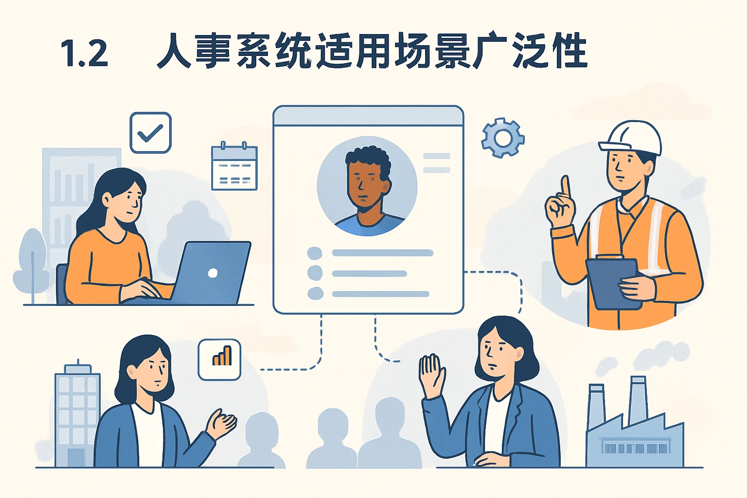 1.2 人事系统适用场景广泛性
