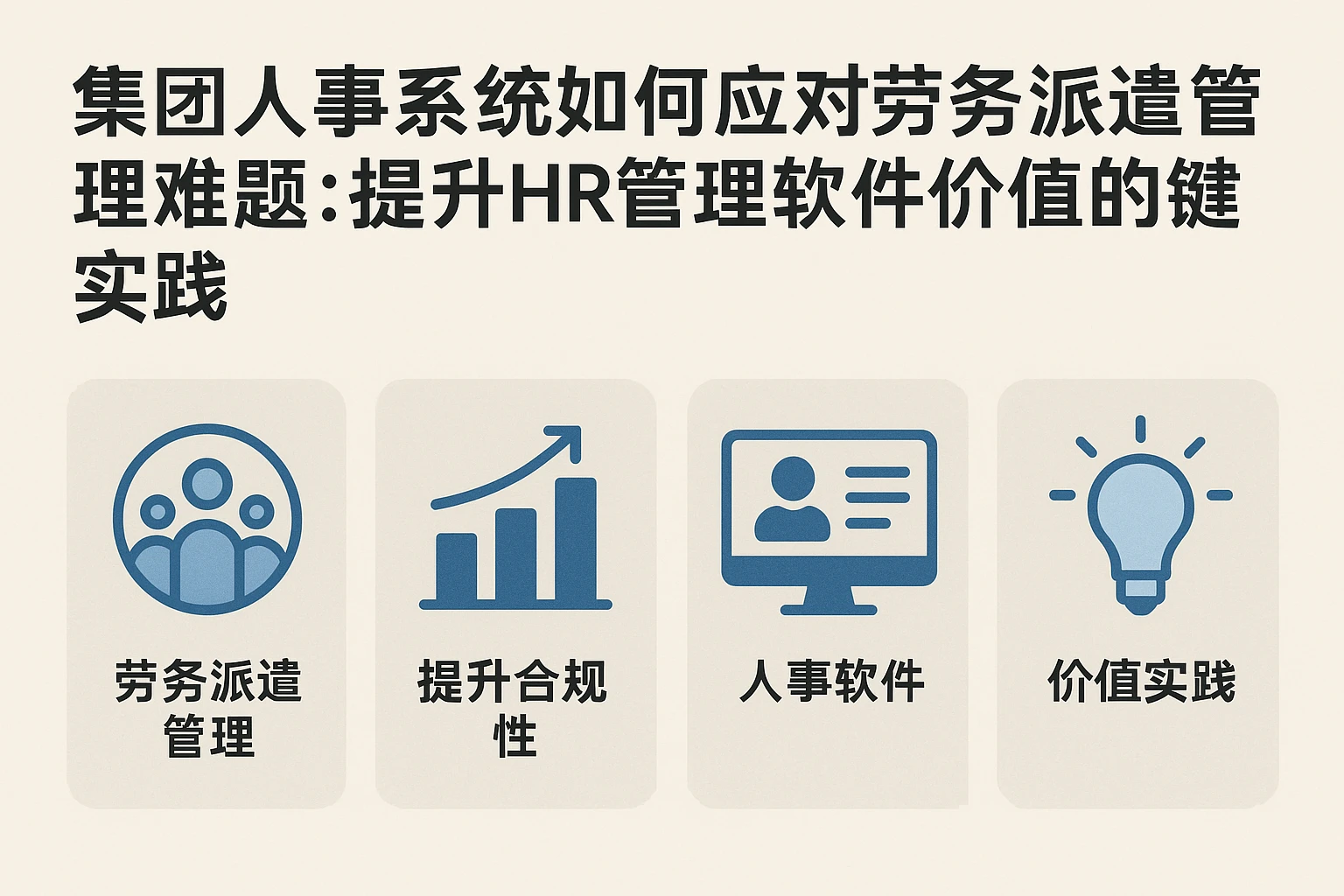 集团人事系统如何应对劳务派遣管理难题：提升HR管理软件价值的关键实践