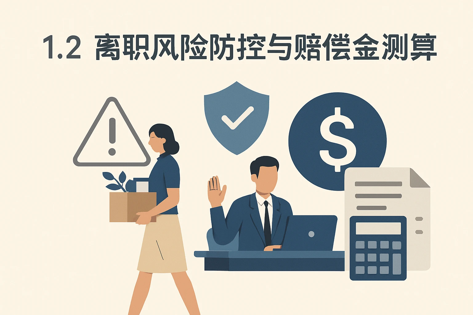 1.2 离职风险防控与赔偿金测算