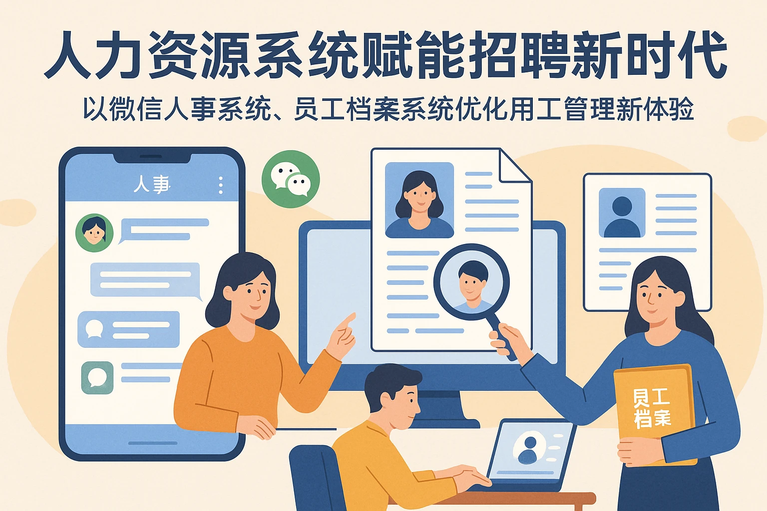 人力资源系统赋能招聘新时代：以微信人事系统、员工档案系统优化用工管理新体验