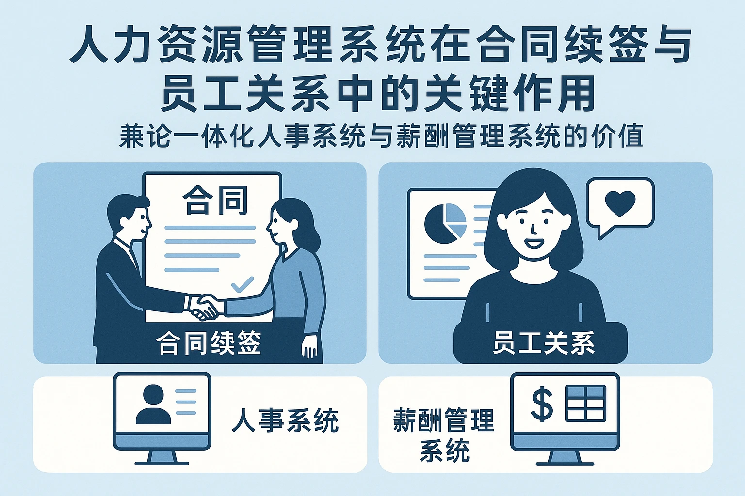 人力资源管理系统在合同续签与员工关系中的关键作用——兼论一体化人事系统与薪酬管理系统的价值