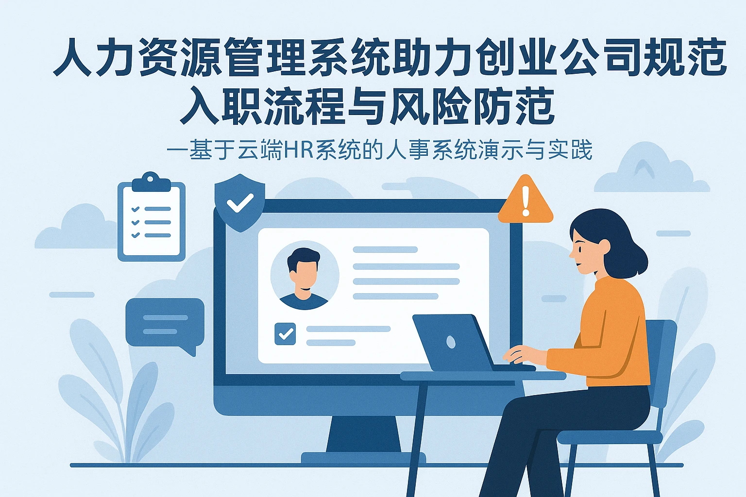 人力资源管理系统助力创业公司规范入职流程与风险防范——基于云端HR系统的人事系统演示与实践