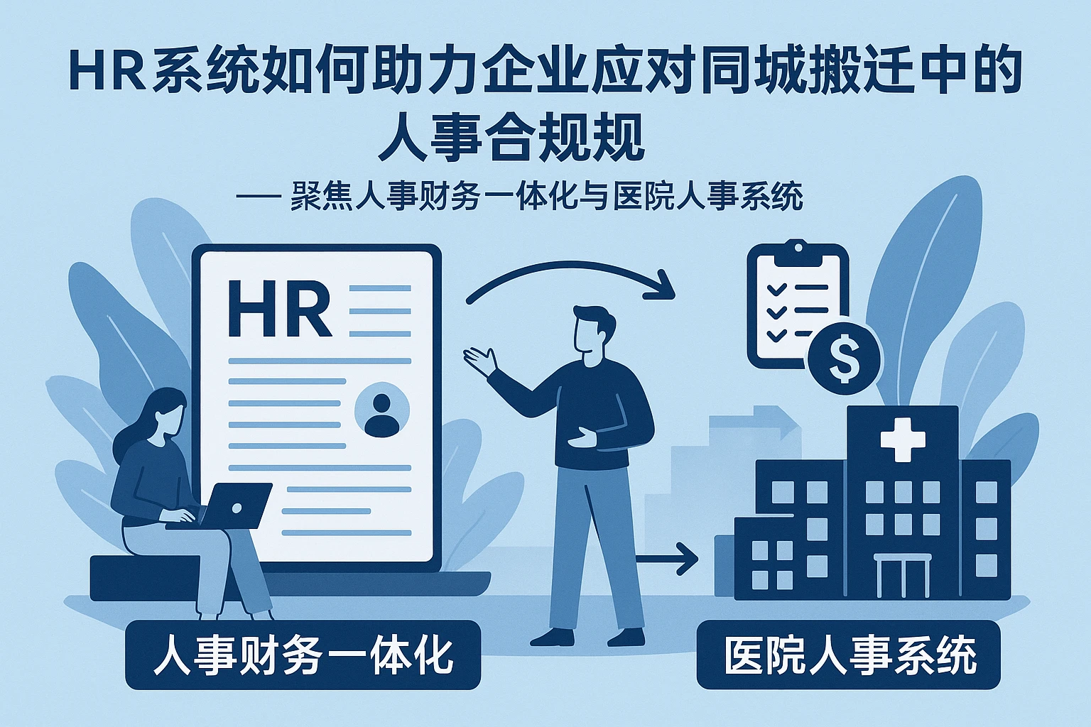 HR系统如何助力企业应对同城搬迁中的人事合规 —— 聚焦人事财务一体化与医院人事系统
