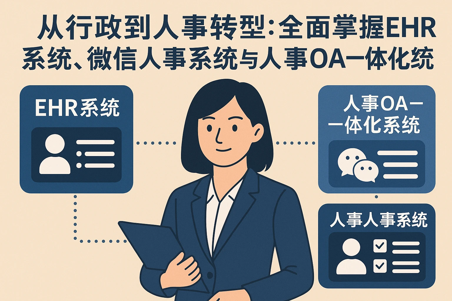 从行政到人事转型：全面掌握EHR系统、微信人事系统与人事OA一体化系统