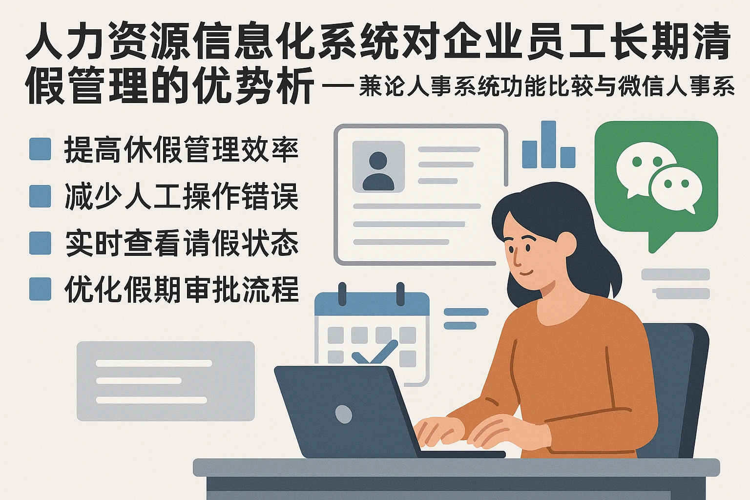 人力资源信息化系统对企业员工长期请假管理的优势分析——兼论人事系统功能比较与微信人事系统