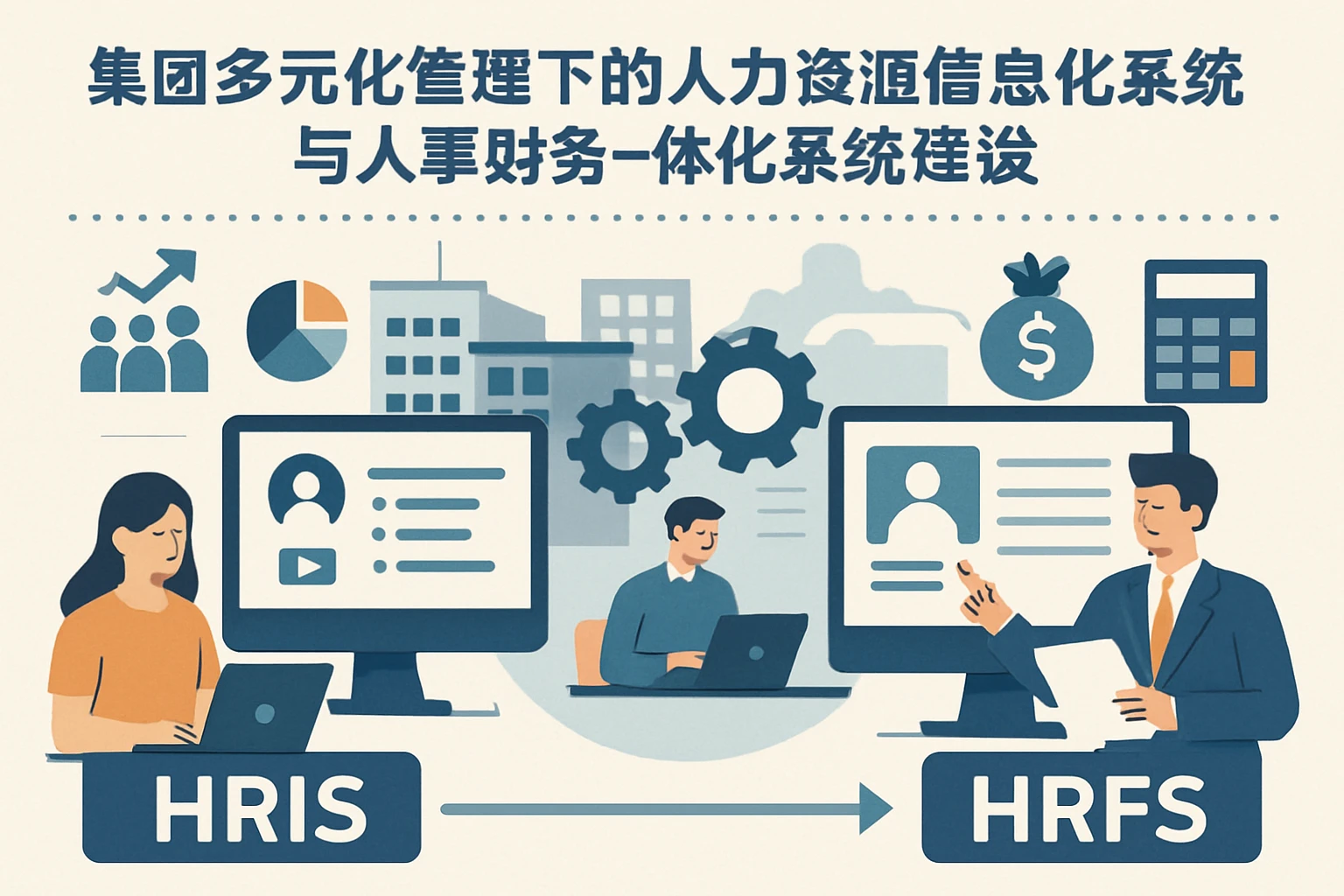 集团多元化管理下的人力资源信息化系统与人事财务一体化系统建设