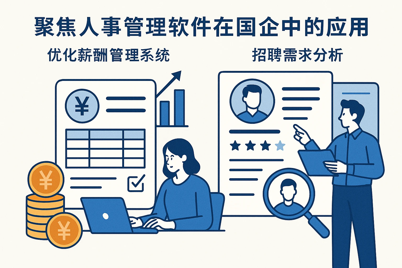聚焦人事管理软件在国企中的应用：优化薪酬管理系统与招聘需求分析