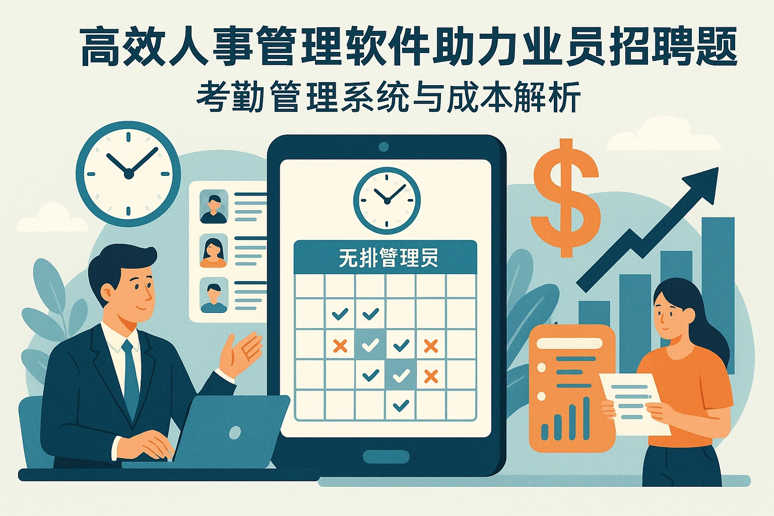 高效人事管理软件助力业务员招聘难题——考勤管理系统与成本解析
